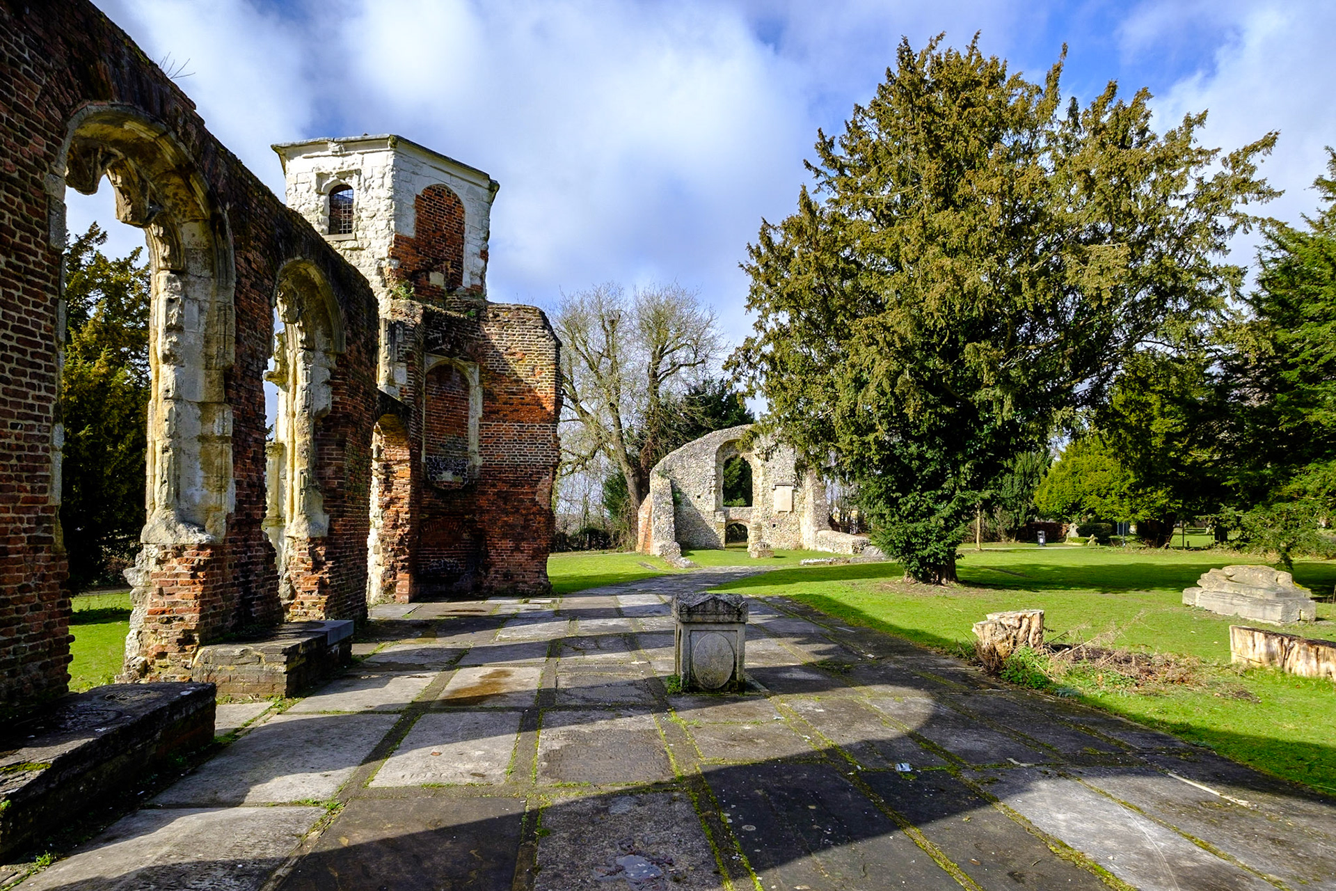 The ruins of the chapel of the Holy Ghost