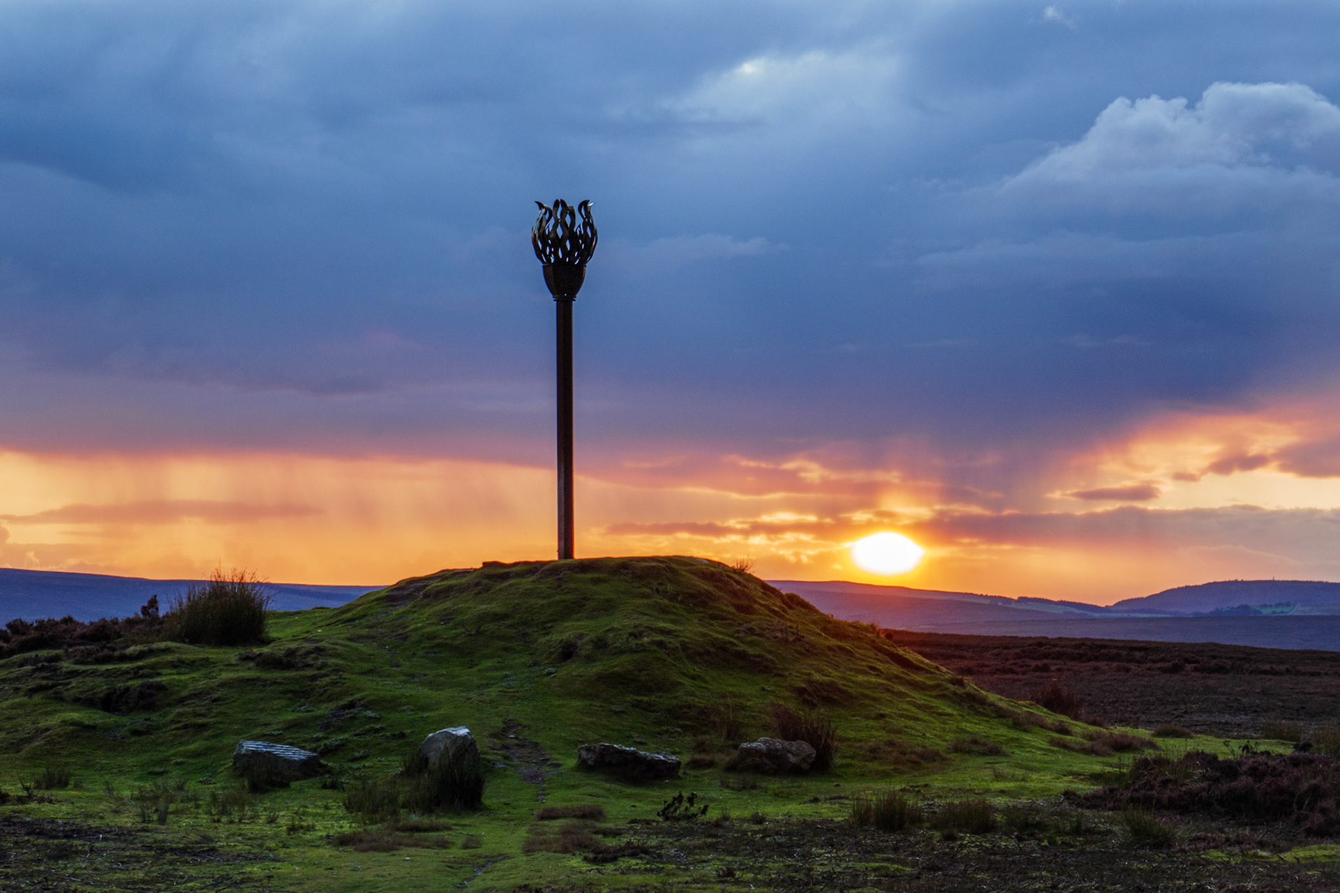 Sunset at Danby Beacon