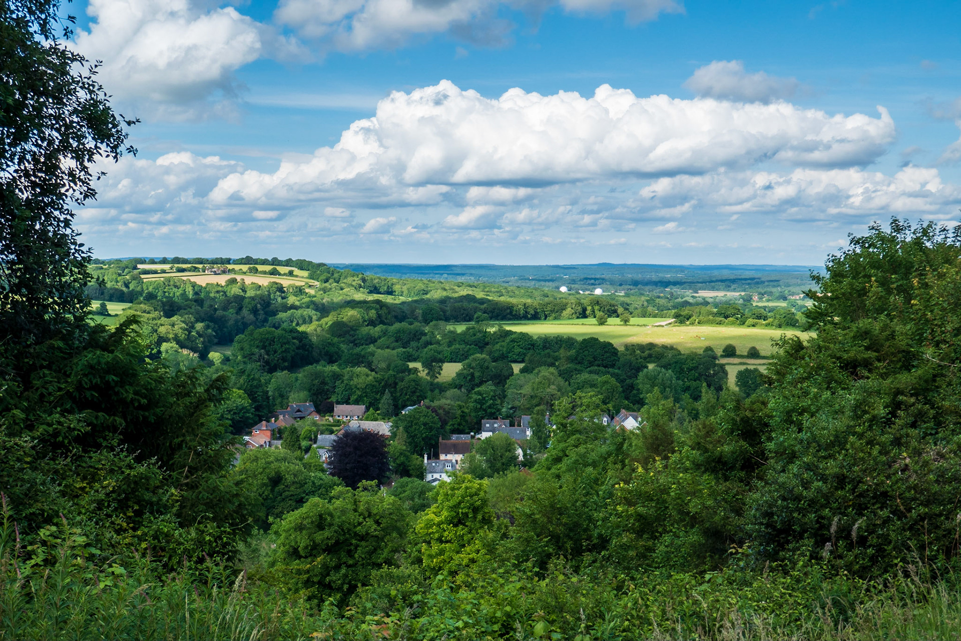 View from the top of the zig-zag path