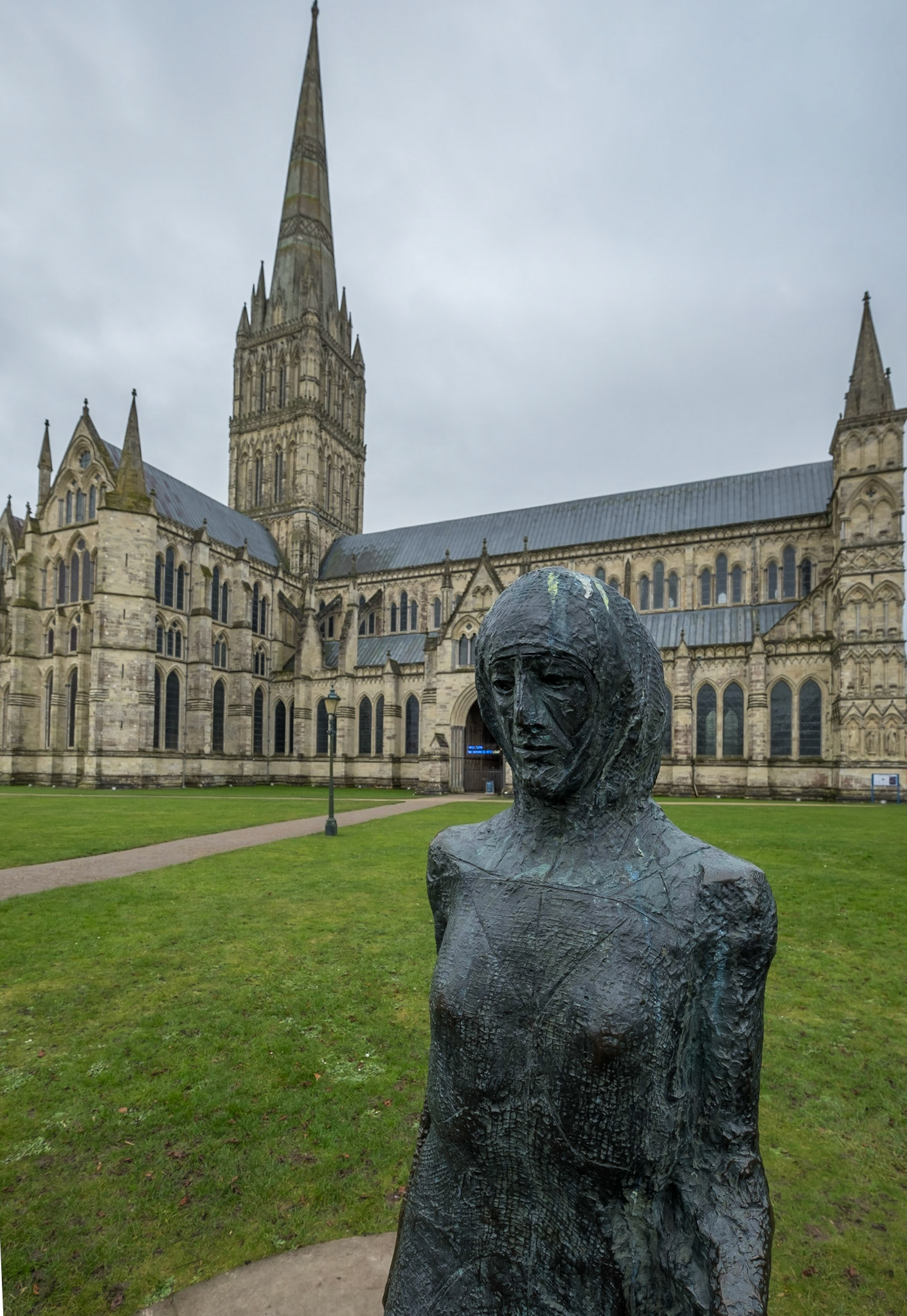 Statue in the close