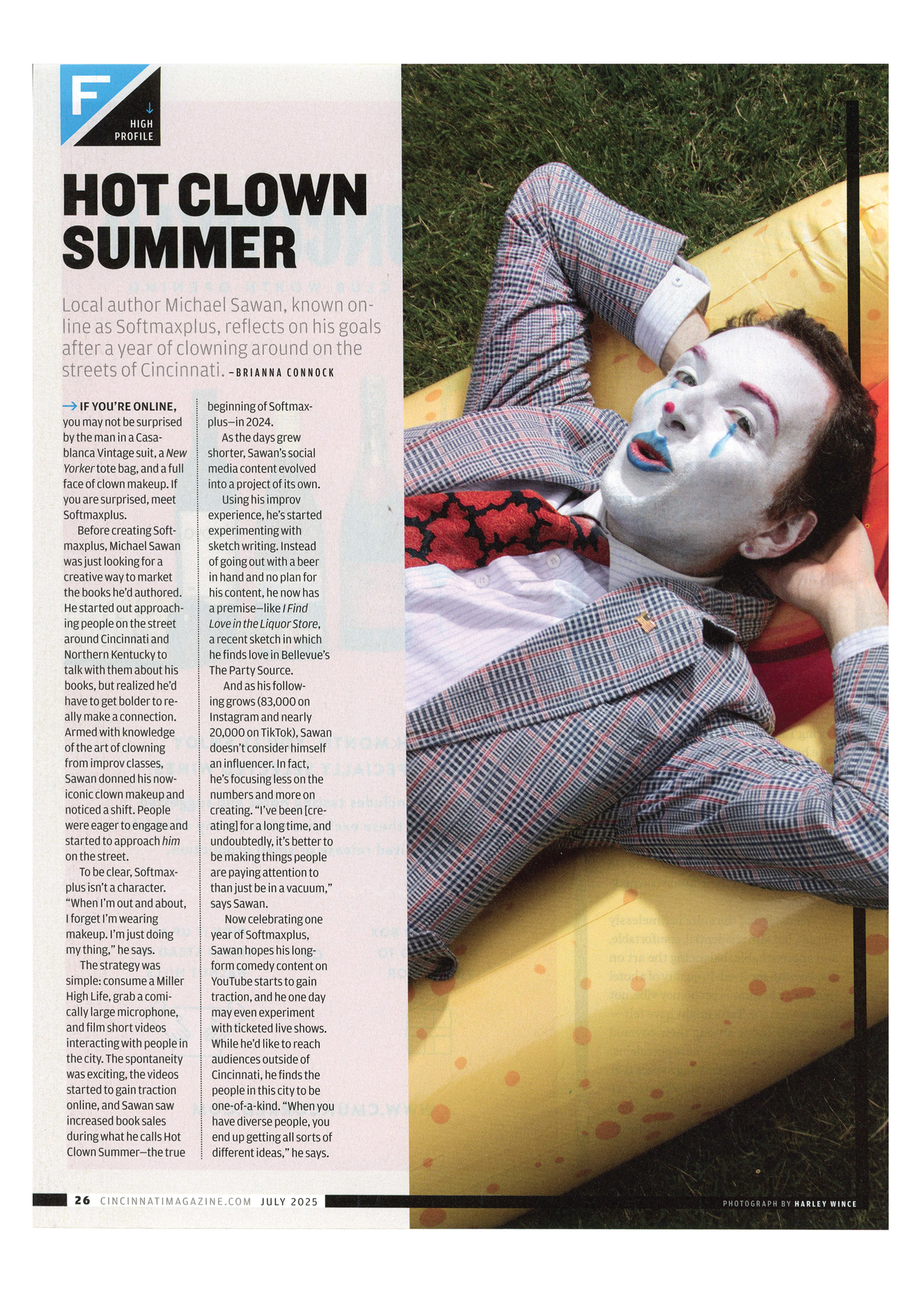 Softmaxplus for Cincinnati Magazine