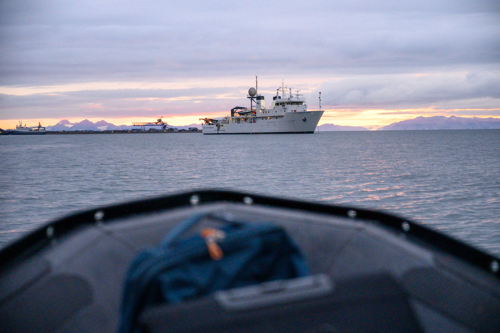 At anchor in Longyearbyen