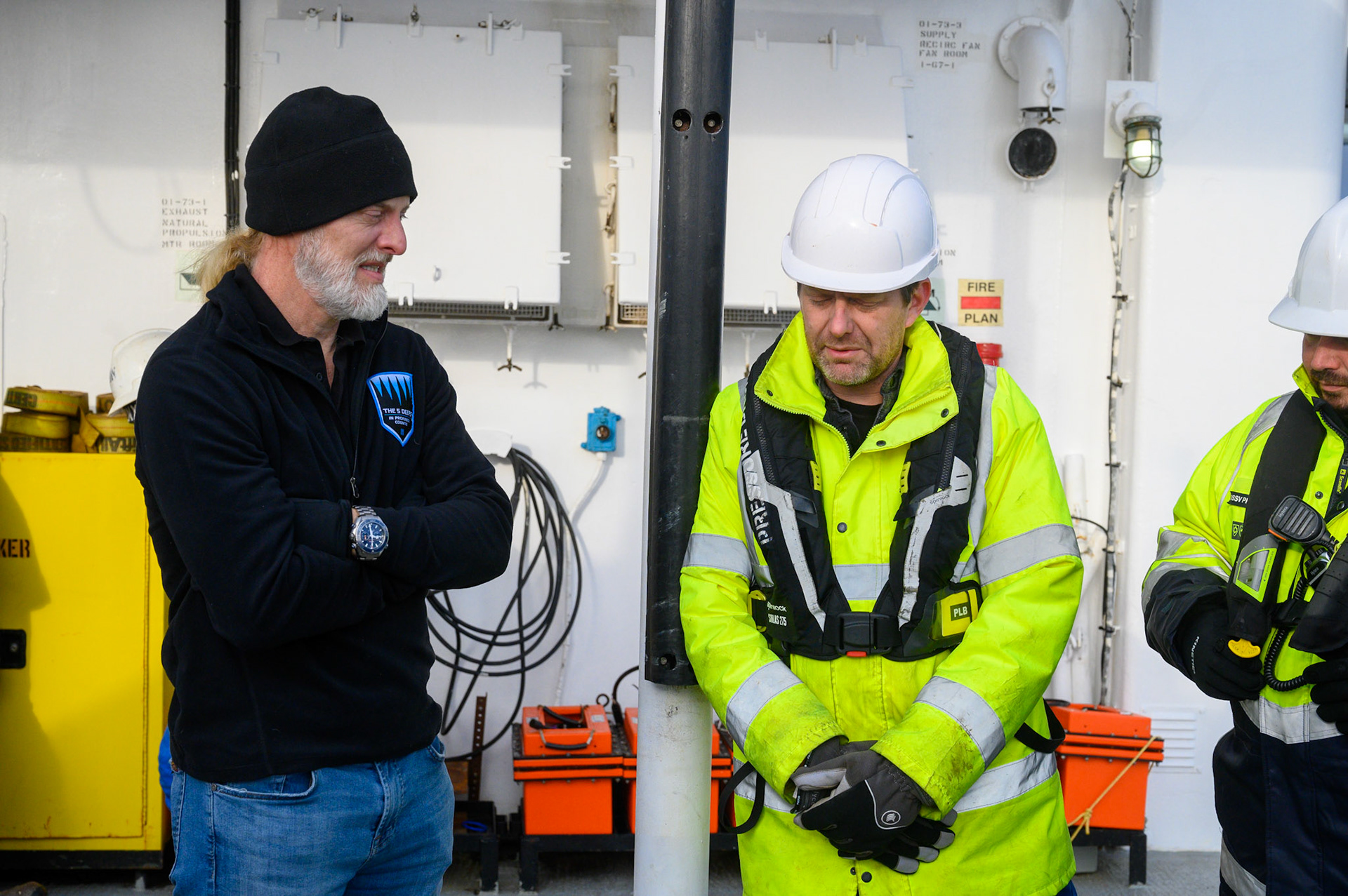 Vescovo (L), Alan Jamieson (R), Head Scientist