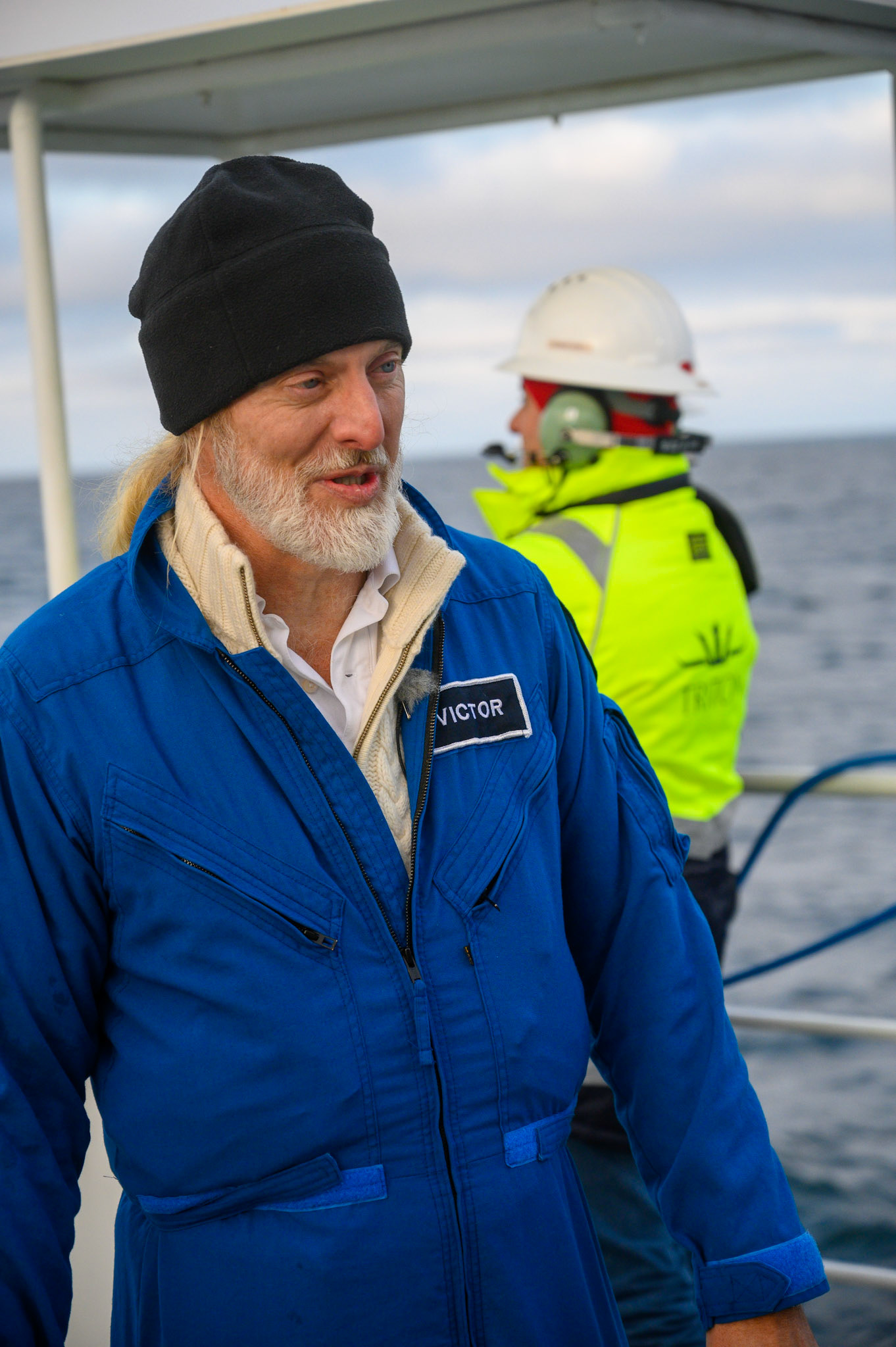 Vescovo post dive interview