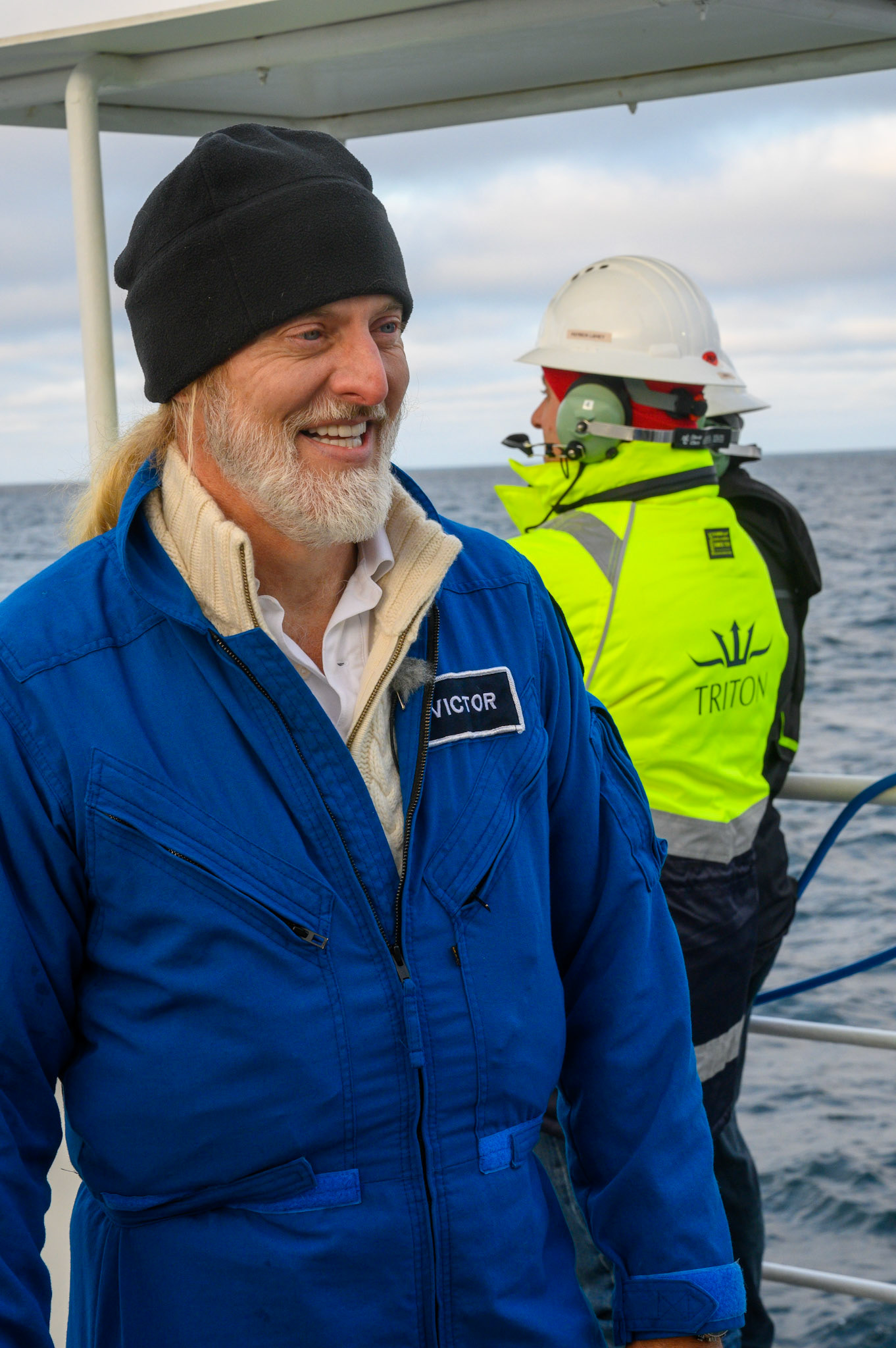 Vescovo post dive interview