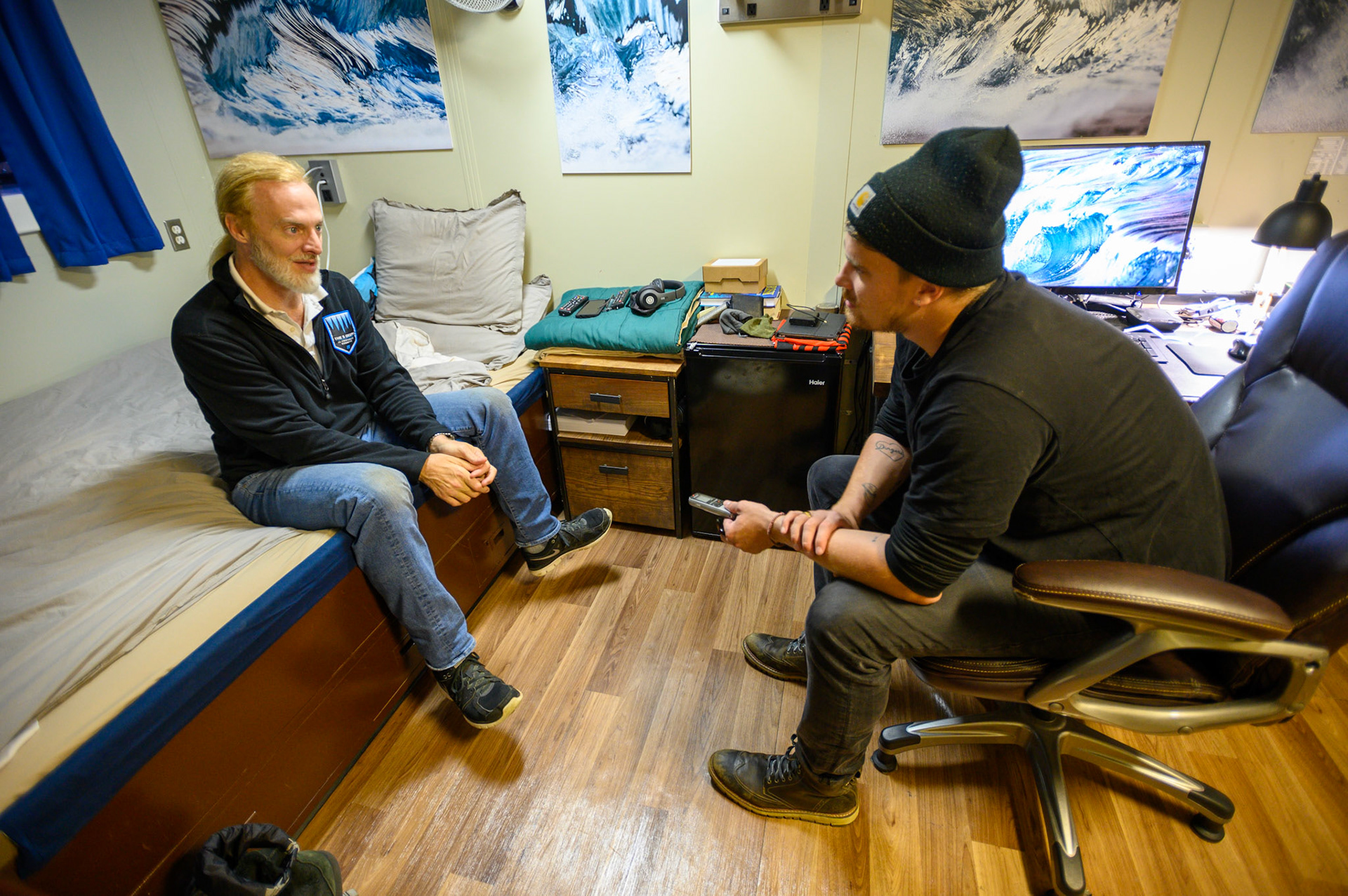 Interview in Vescovo's Cabin