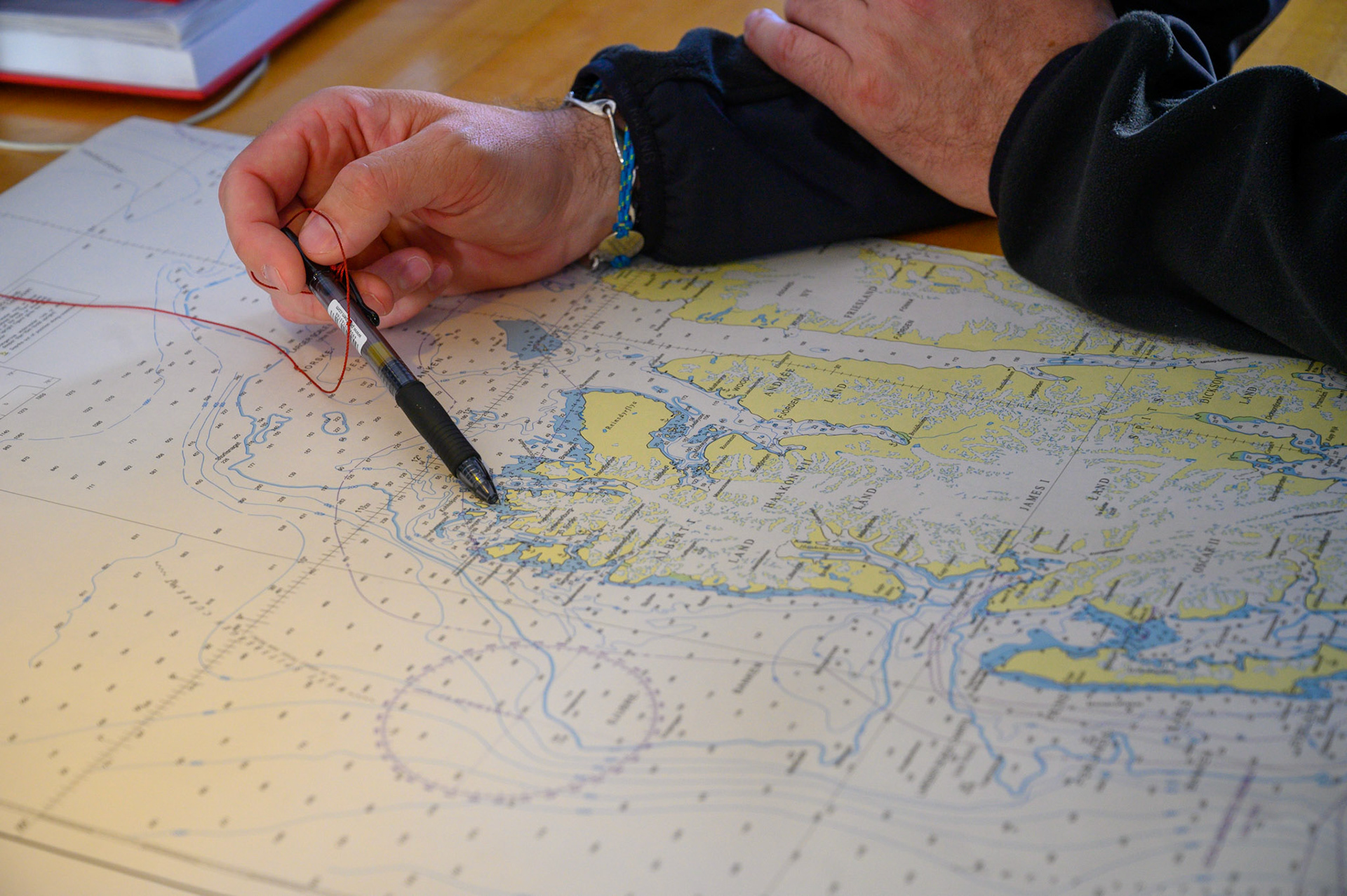 Spitsbergen Island navigational chart