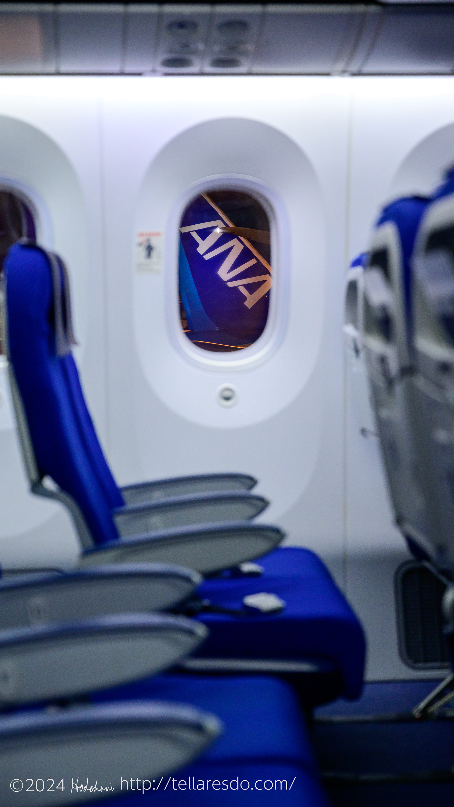 In plane.