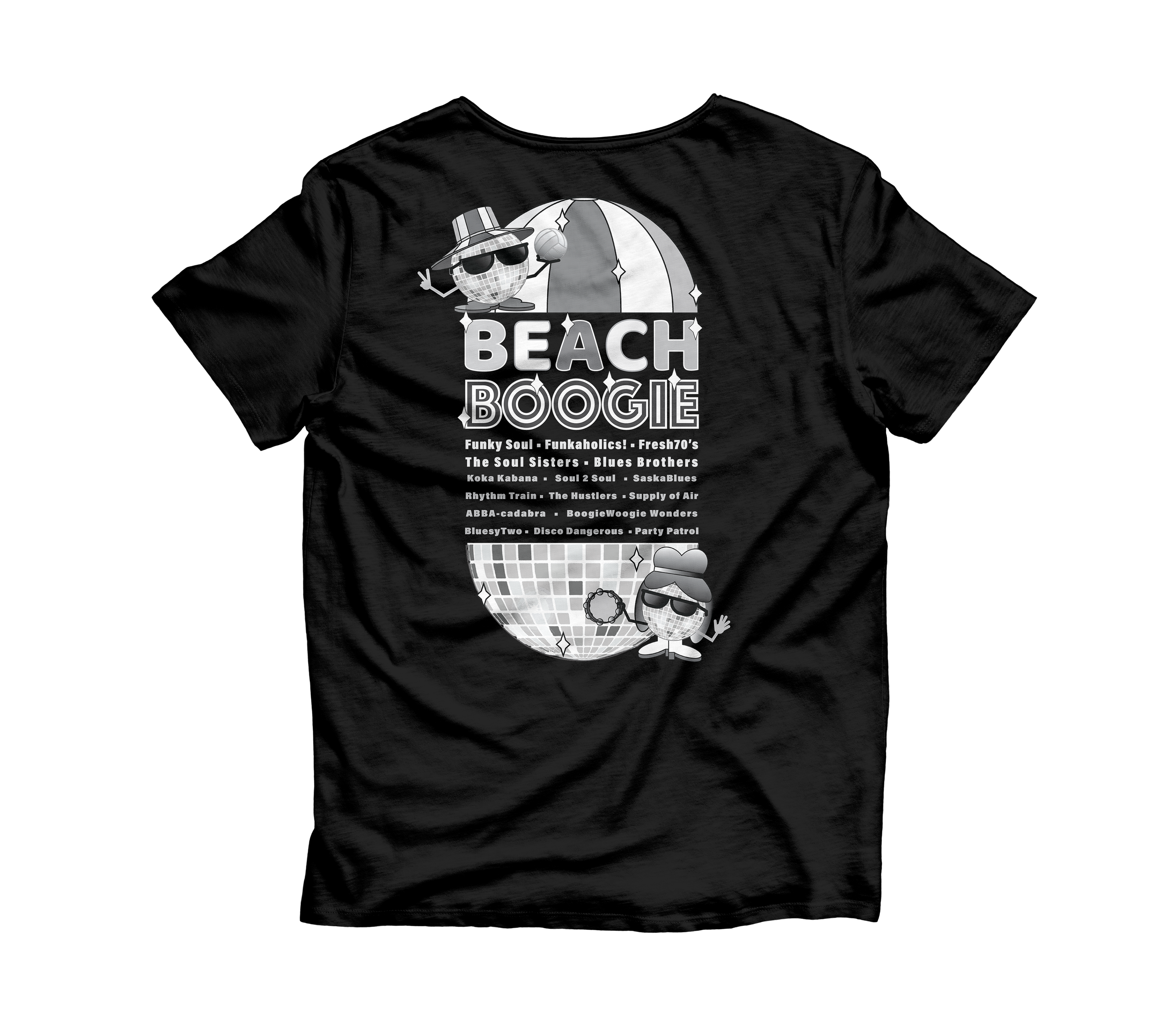 Men's Black T-shirt - Back