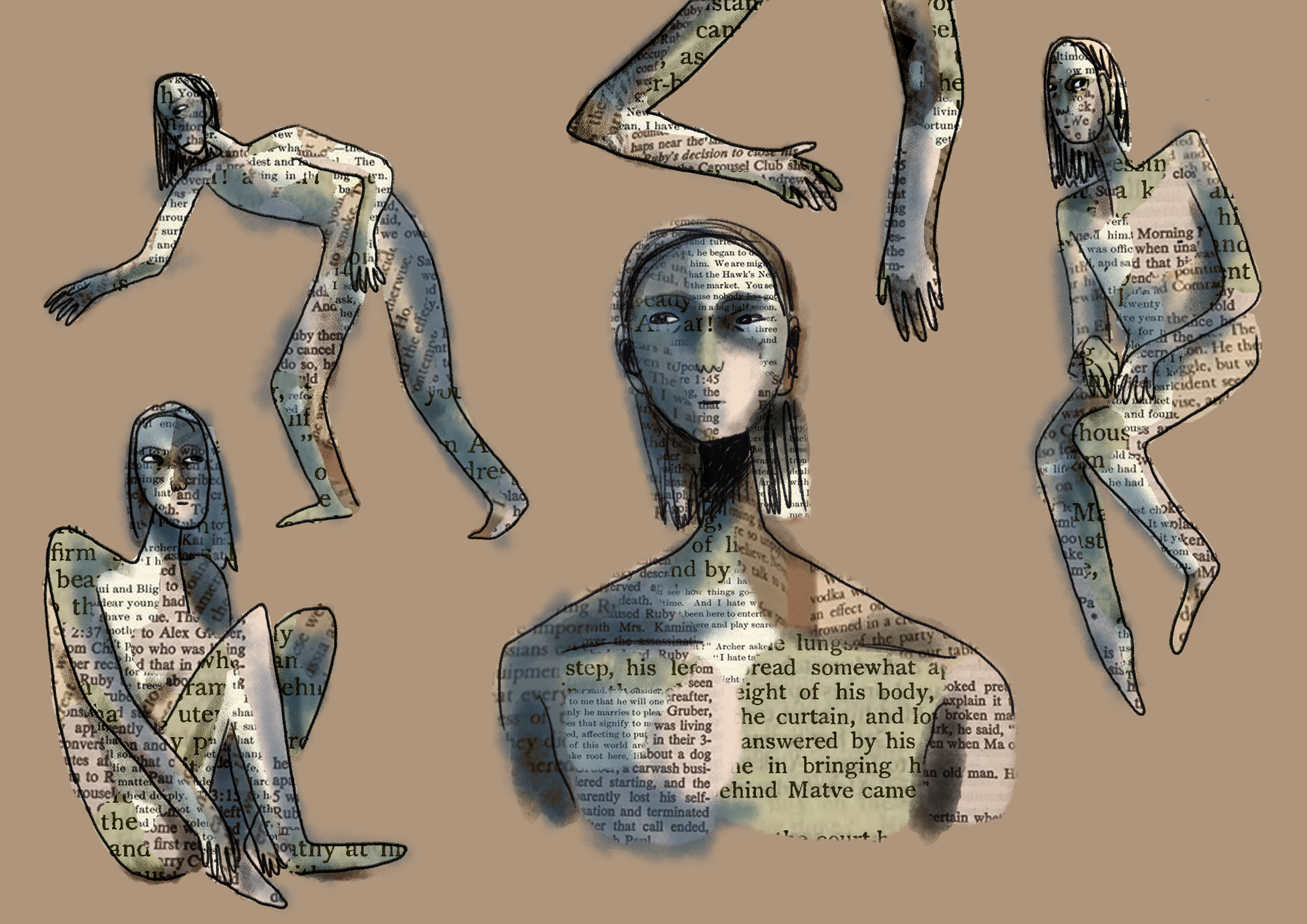 Original paper people concept for Smoke & Sweets