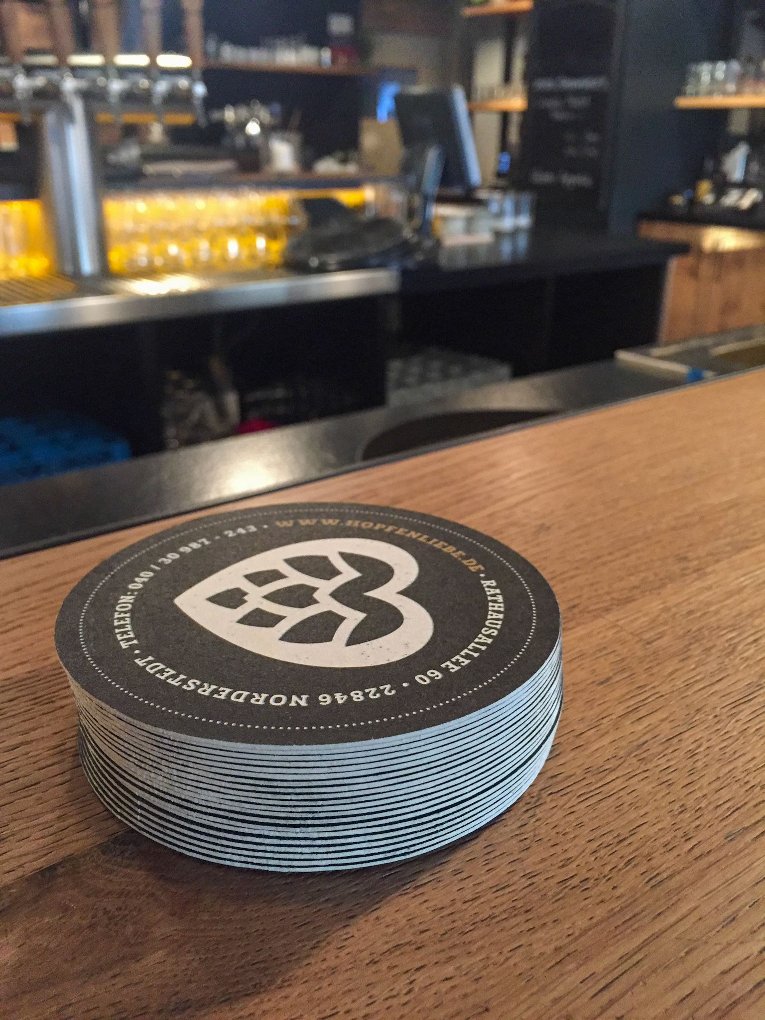 Hopfenliebe Bierdeckel