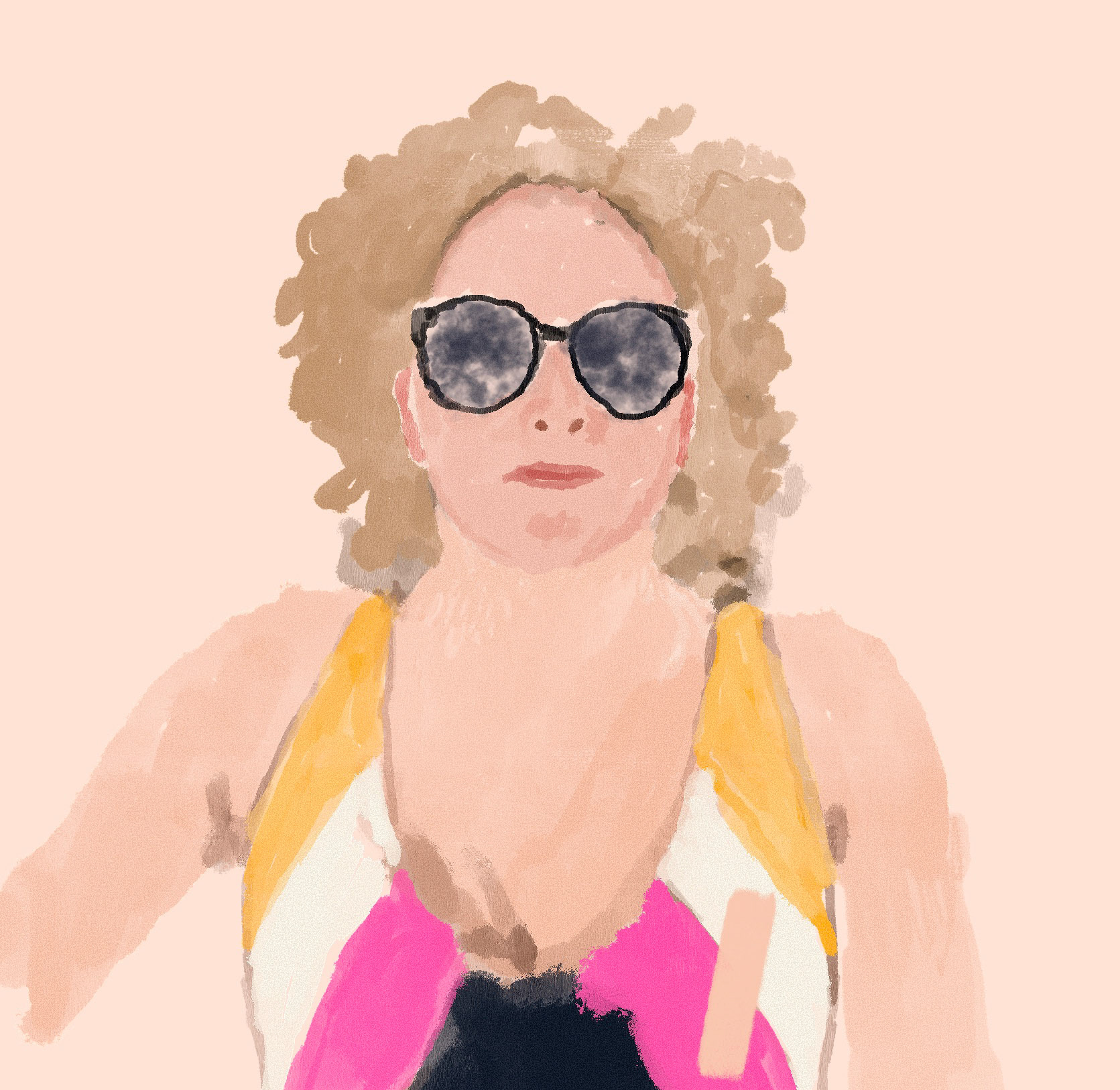 Frau im Sand