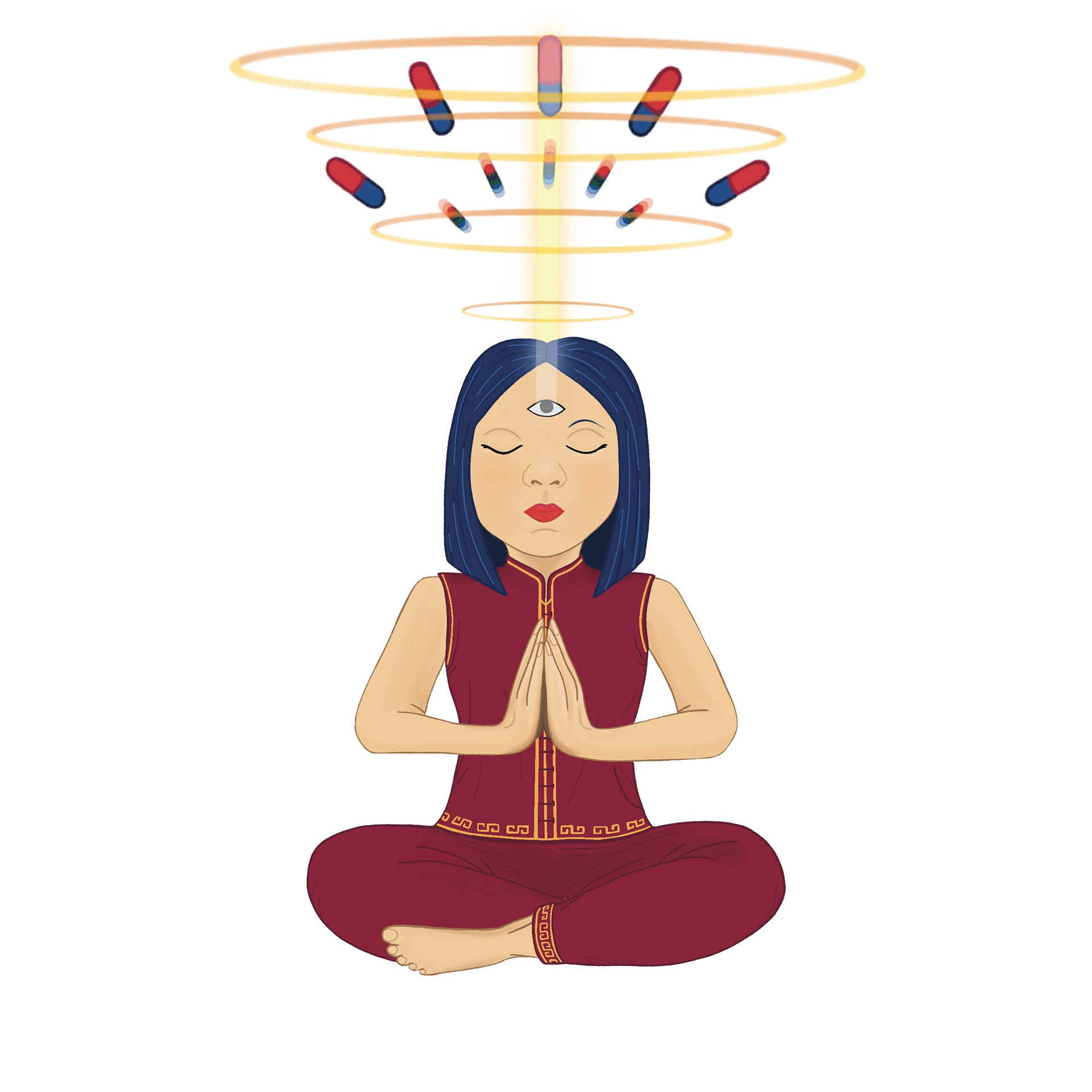 meditation is medication sticker