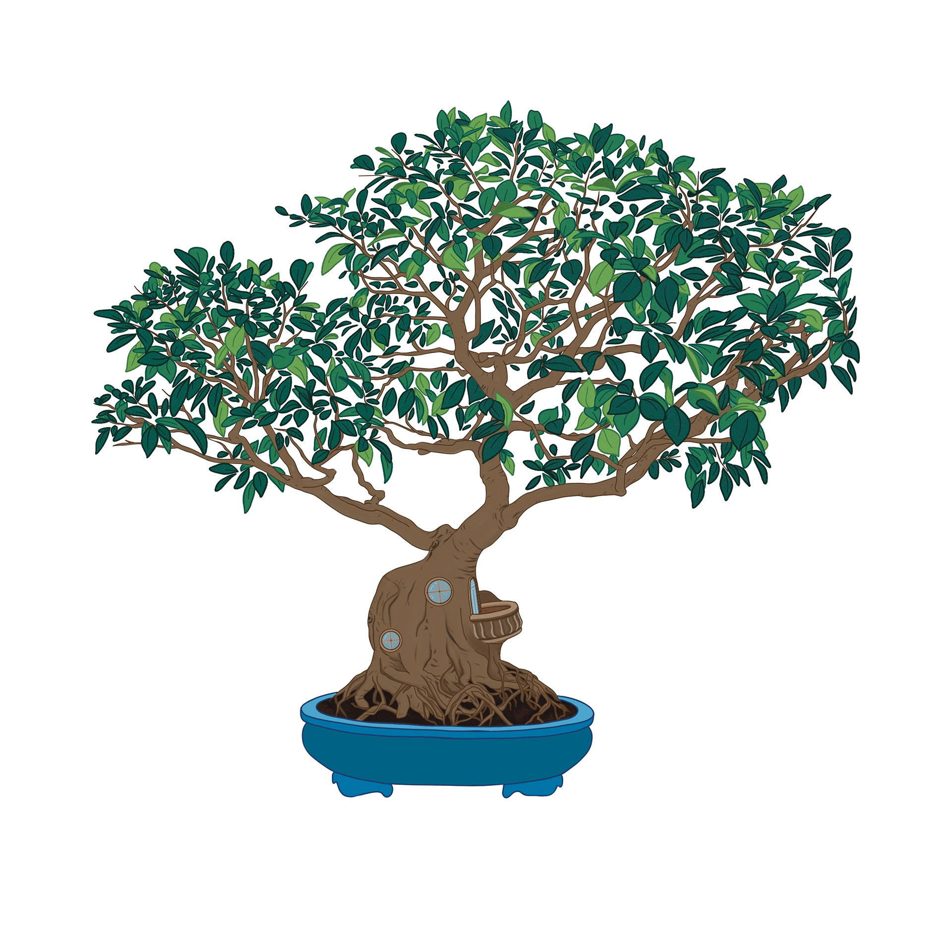 bonsai mini home sticker