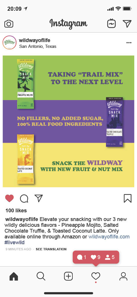 Instagram advertisement