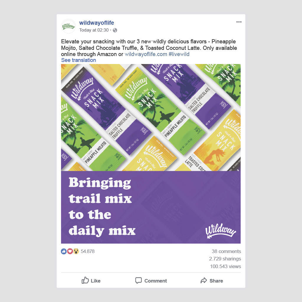 Facebook advertisement