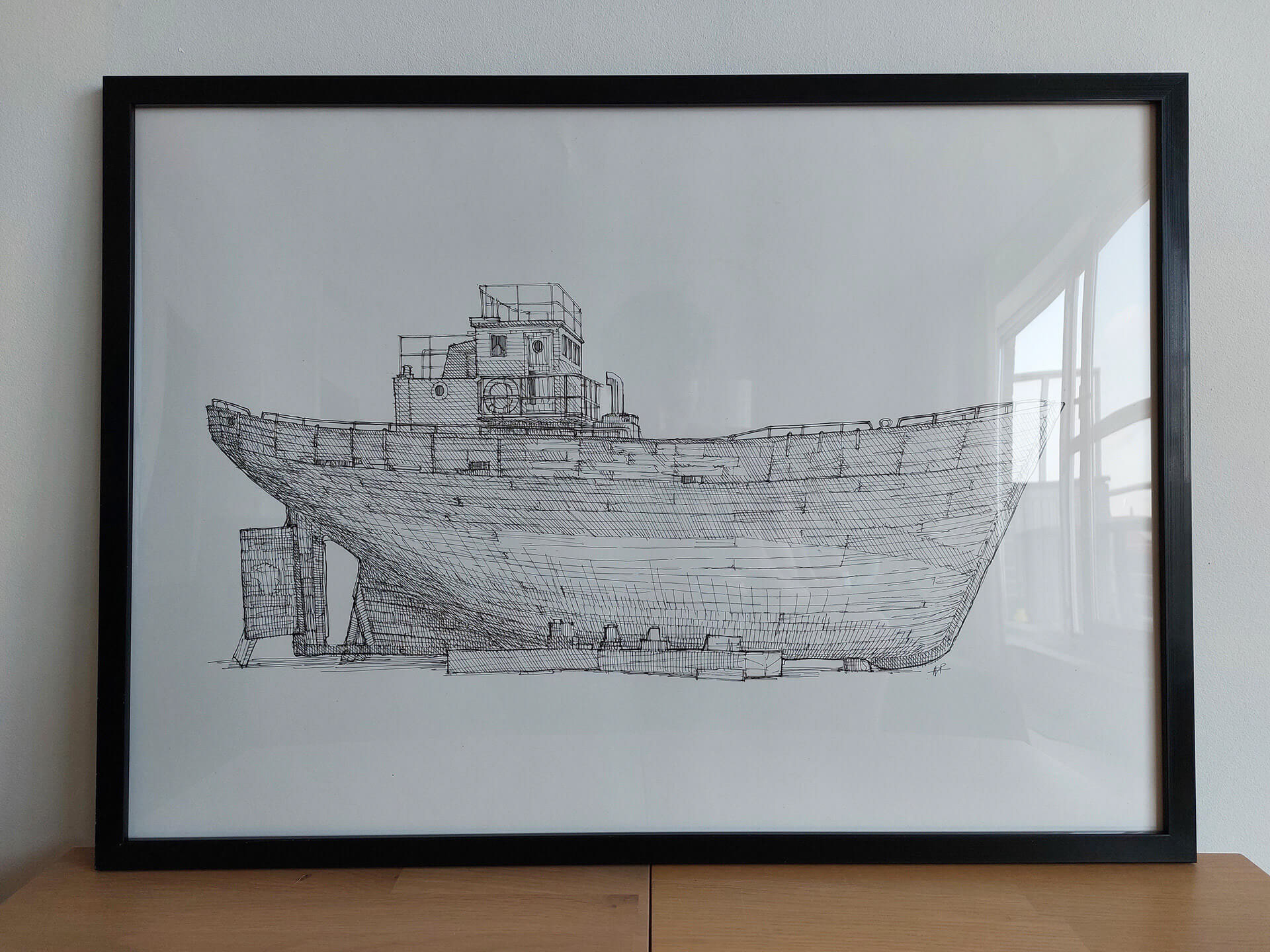 Shrimp Boat (50x70 cm)