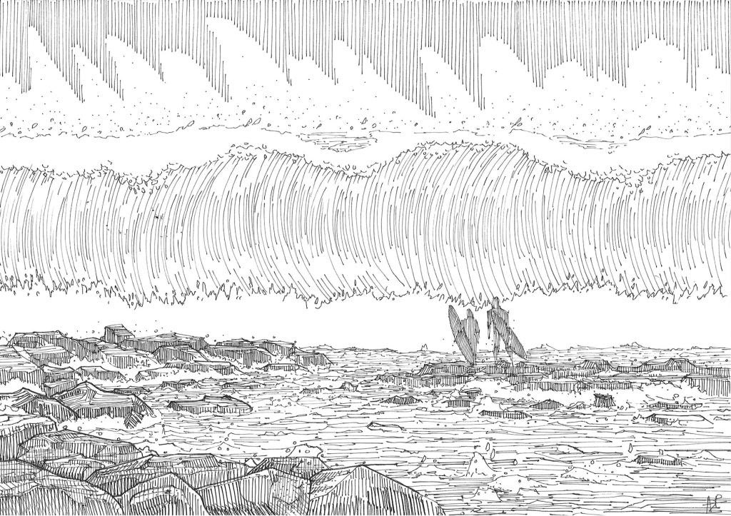 Chasing Mavericks (42x29,7 cm)