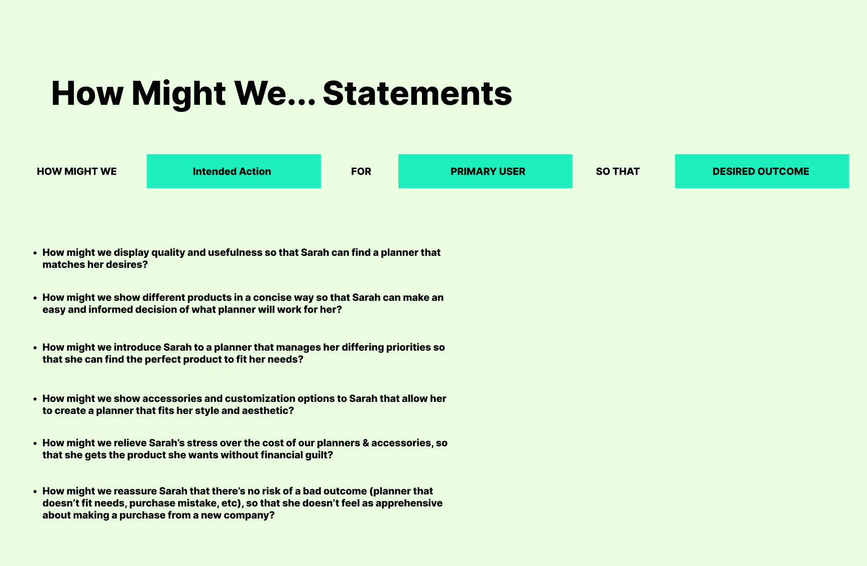 How Might We Statements