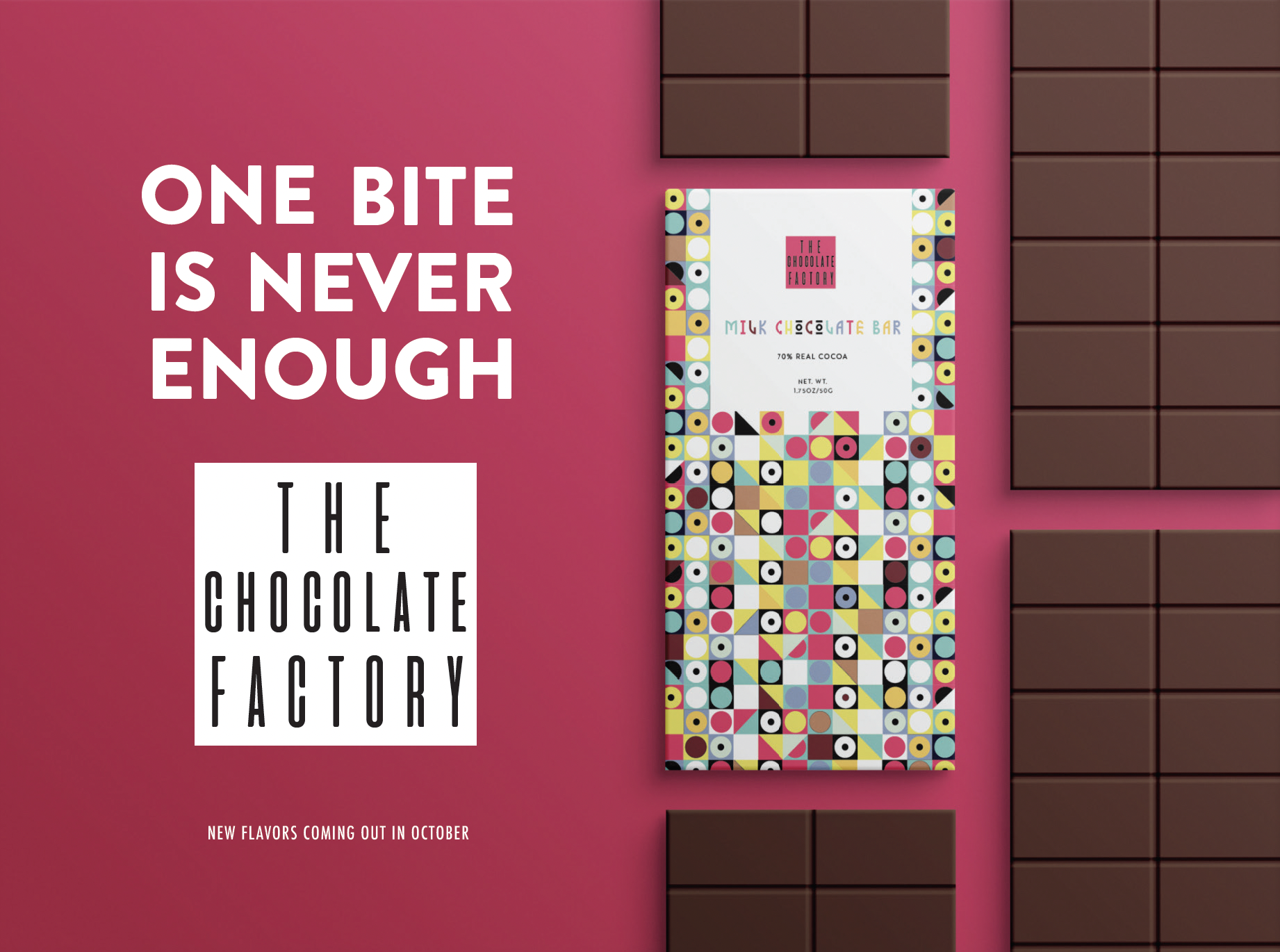 Chocolate Candy Bar Design Advertisement