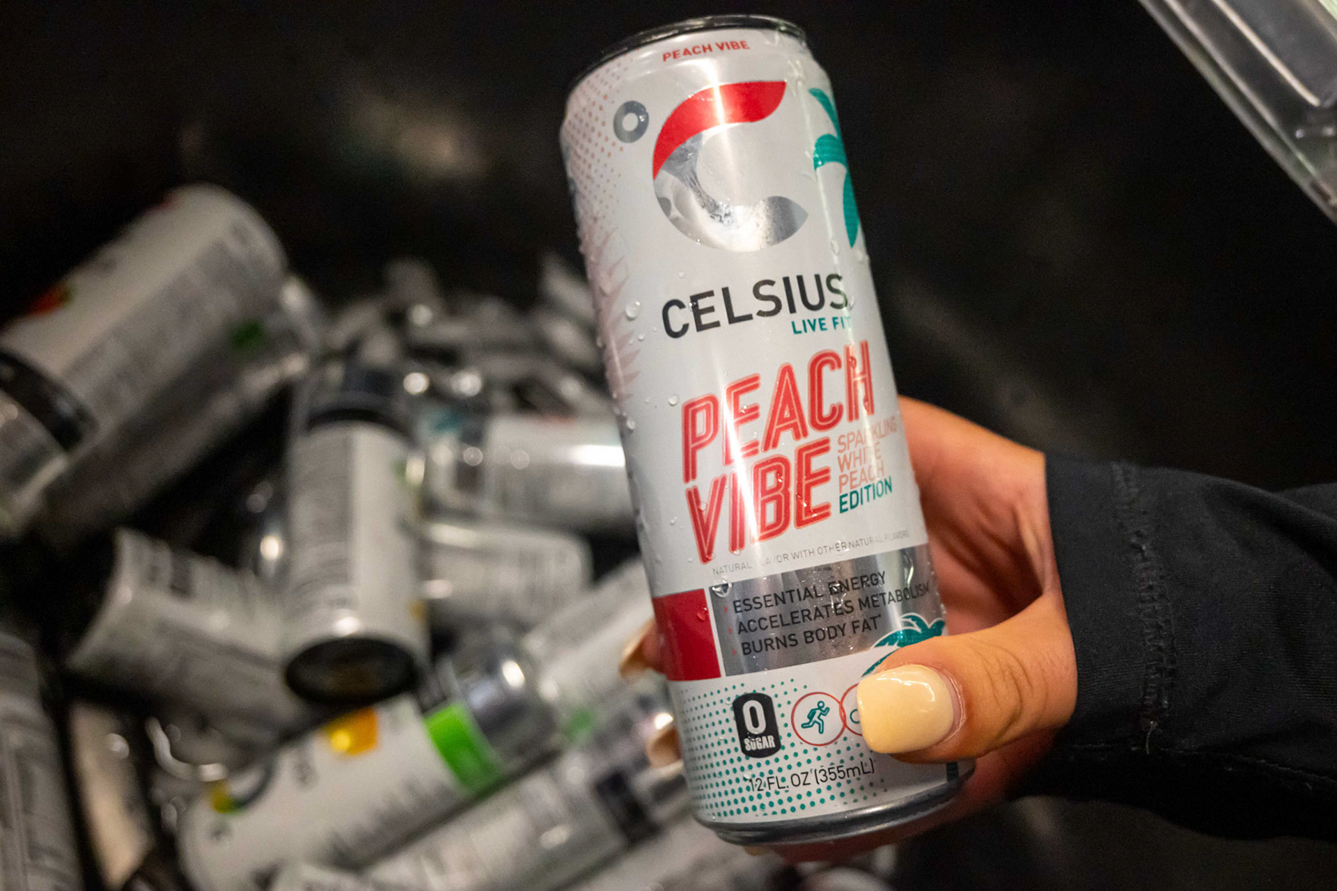 Celsius' Peach Vibe is its best selling flavor, according to Katelyn Young, the Celsius ambassador working with the Collegian.