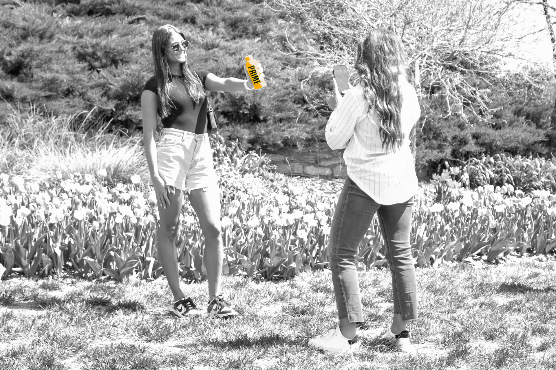 One of the gals I went with to Wamego is a PRIME ambassador, so I grabbed some pics of her and the other gal getting promo sponsored photos with the drink.
