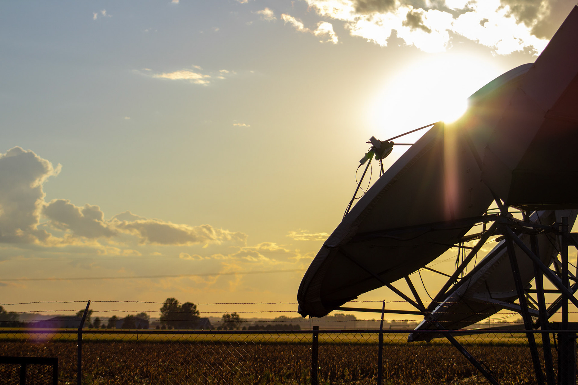 Satellite dish v.2, color grading and tone edits