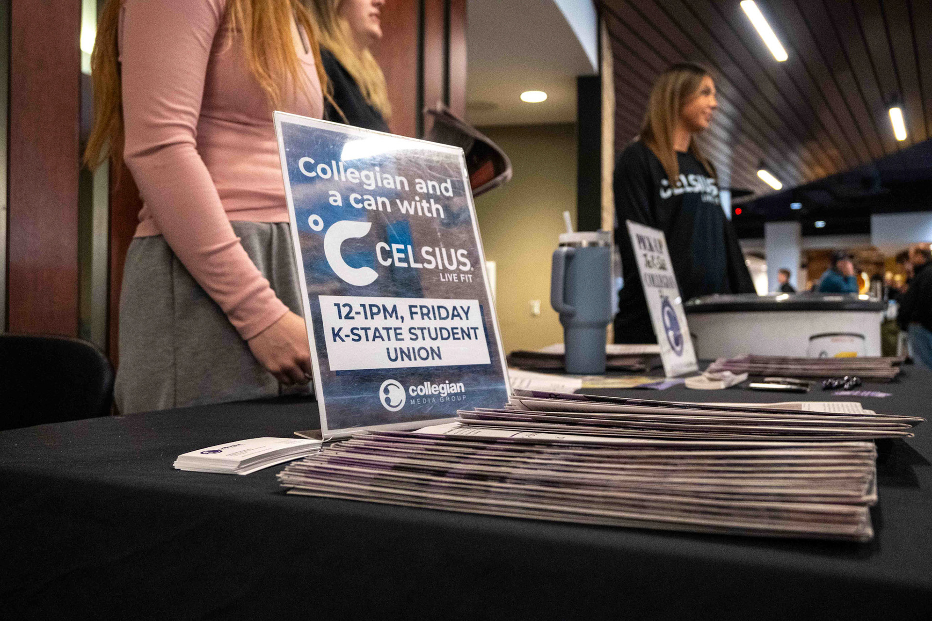 Every other Friday during spring 2024, we partnered with Celsius to hand out energy drinks alongside the Collegian's newest print edition.