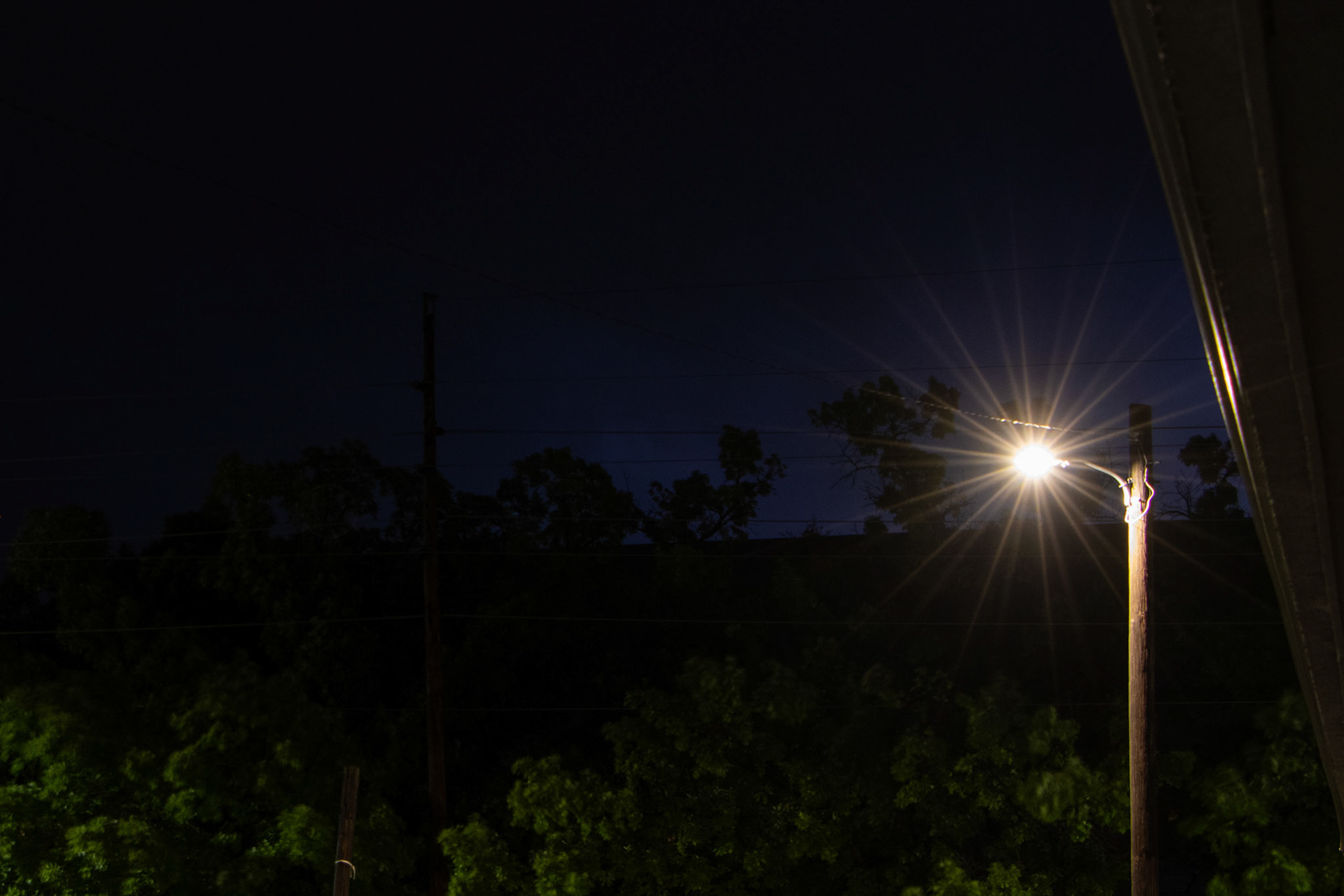 Lightning Behind the Light
