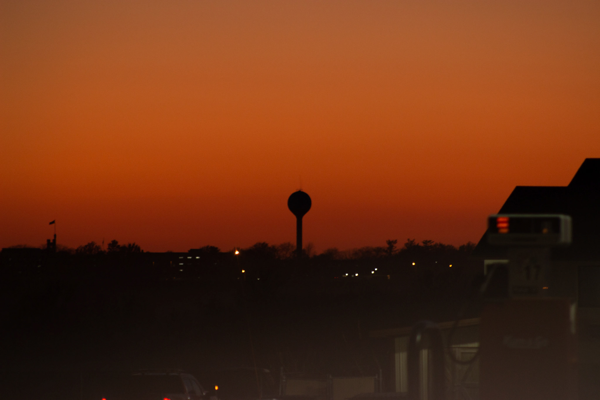 Gas station east of Lamoni, Iowa, on Nov. 10 on the way to a bowling tournament.
