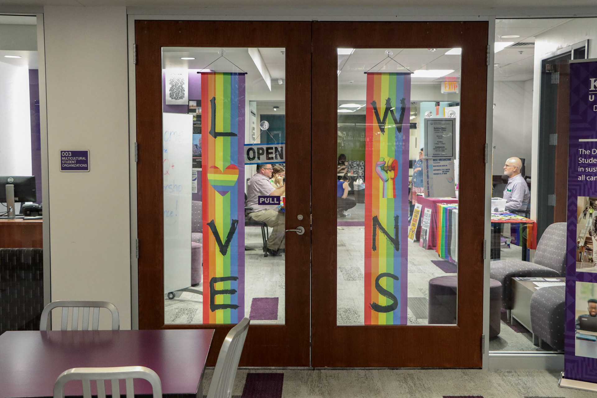The Kansas State LGBT Resource Center sponsored the first in-person Kansas LGBTQ+ Leadership Conference since the start of the COVID-19 pandemic on April 22, 2022.