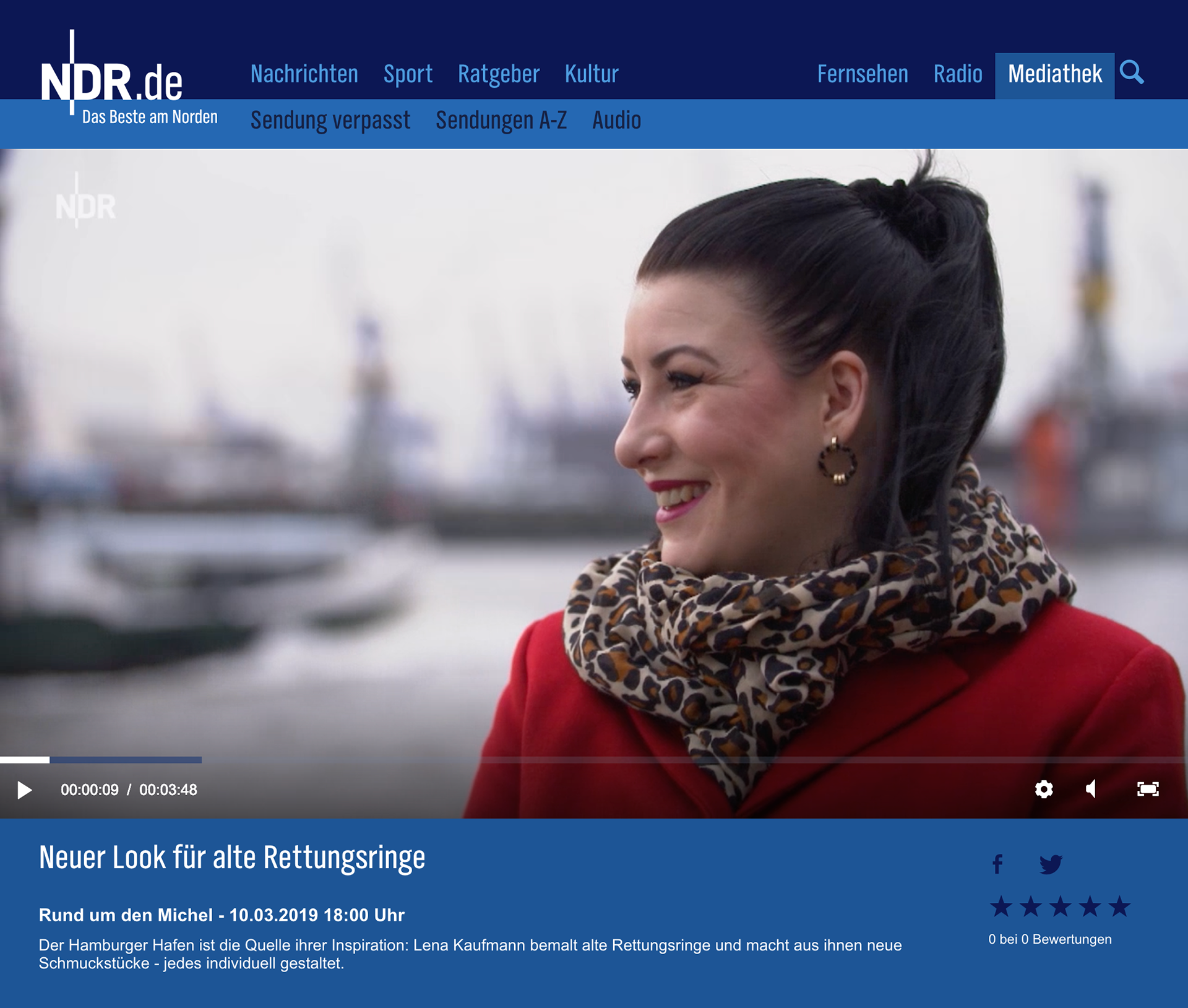Screenshot NDR TV Beitrag
