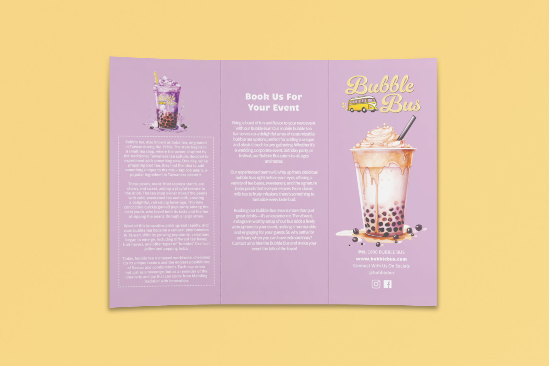 Trifold Take Away Menu Exterior