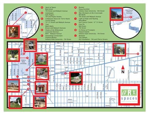 Art Spaces Outdoor Collection Map