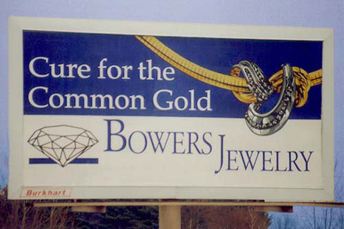 Bowers Jewelry billboard