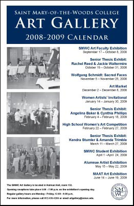 Saint Mary-of-the-Woods Art Gallery Calendar
