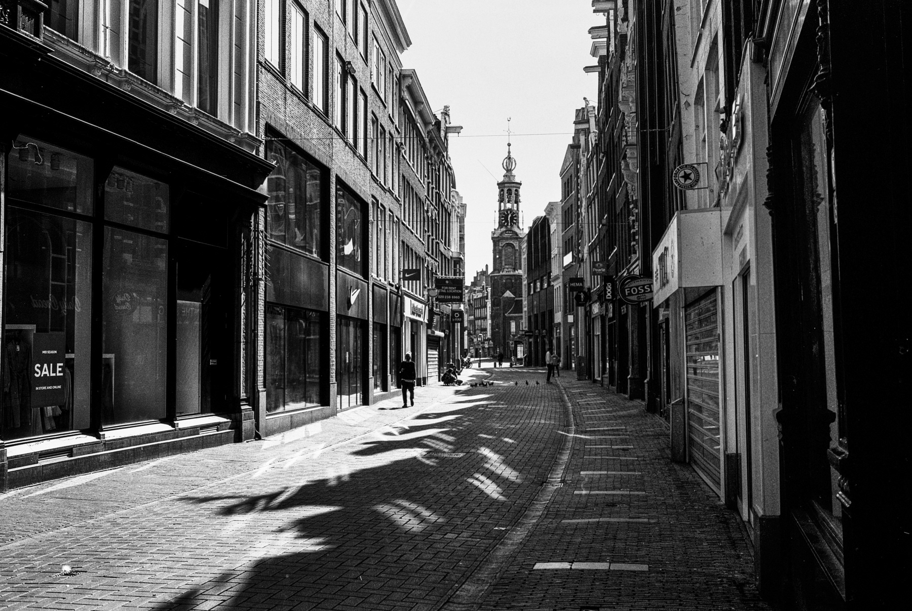 Kalverstraat richting Munttoren