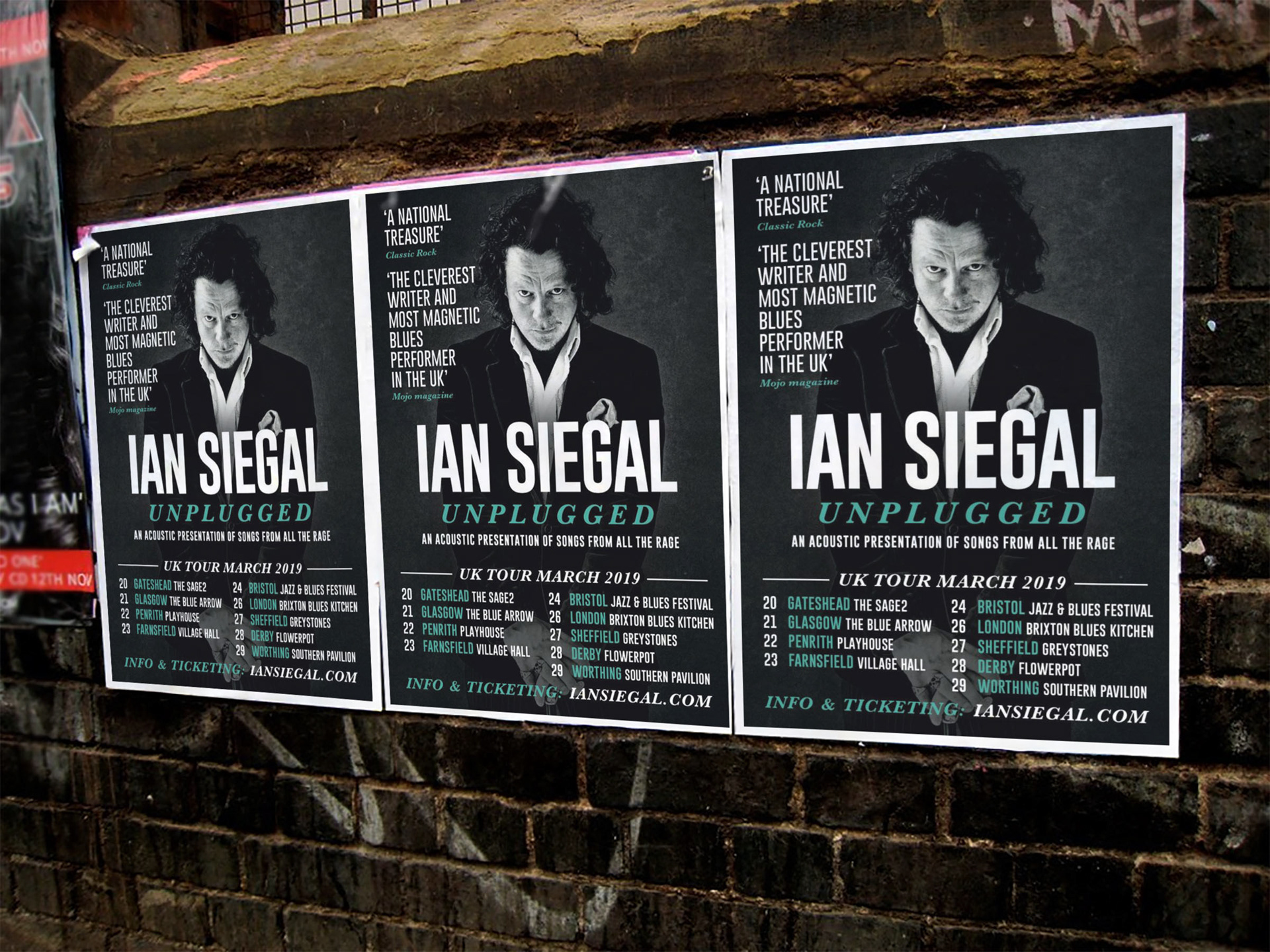 Posters for the Unplugged UK tour
