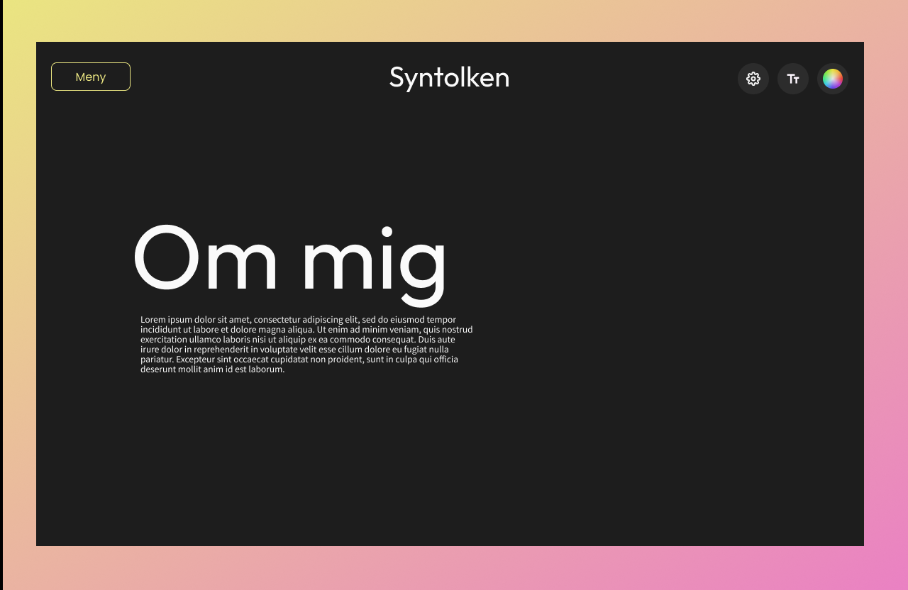 About-page design