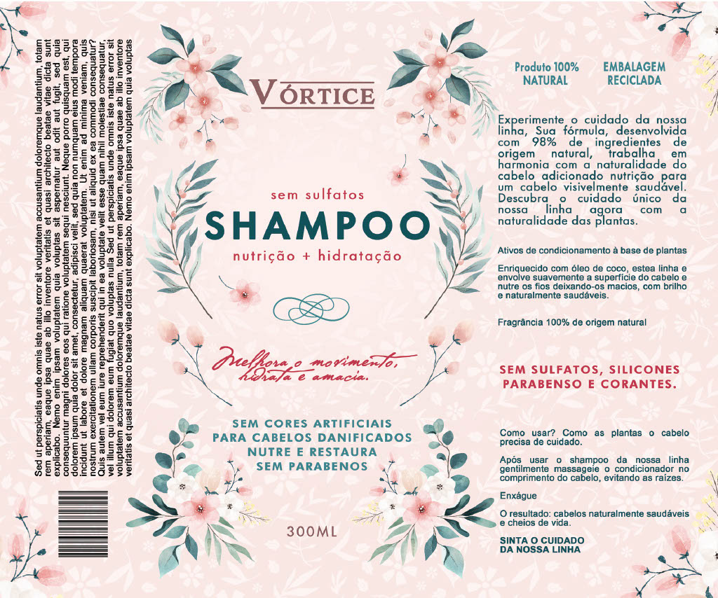 Rótulo Shampoo