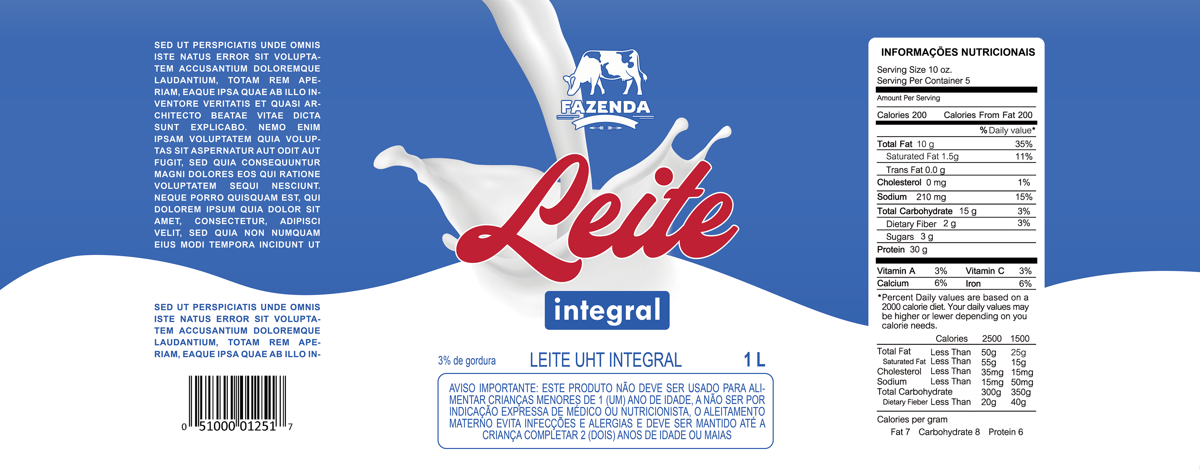 Rótulo Leite