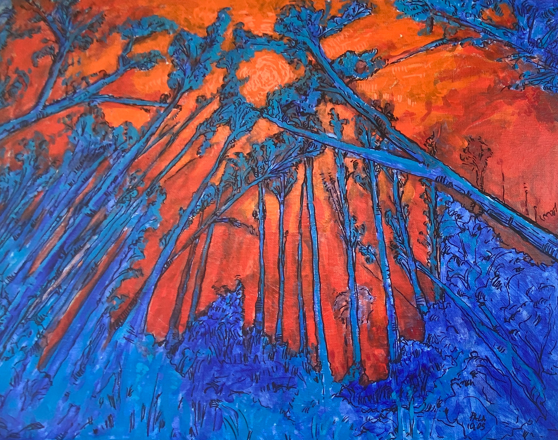 Tunquen 33°16'11"S 71°39'08"0 Acrilico sobre tela 50 X 40 cms 2024