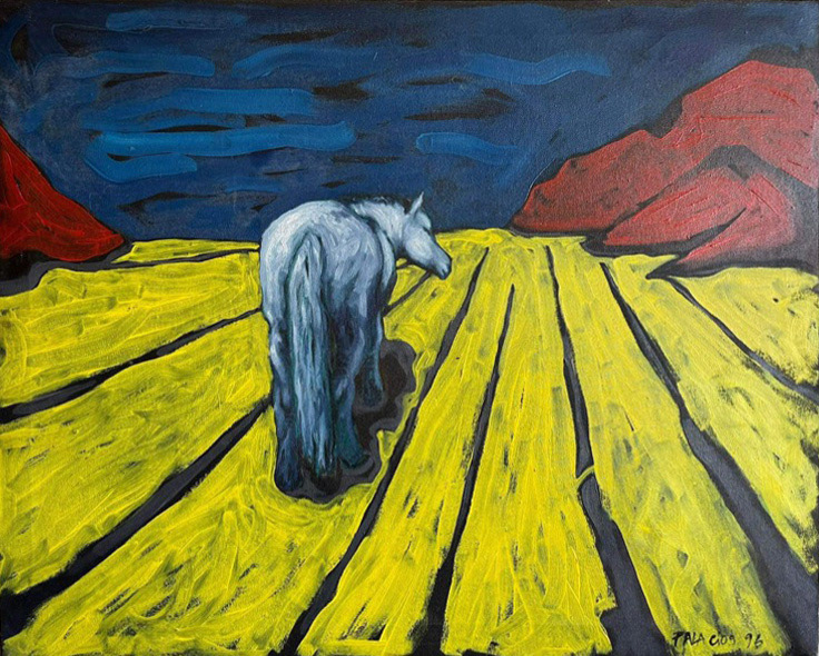 Yegua Oleo sobre tela 100 x 80 cms 1996