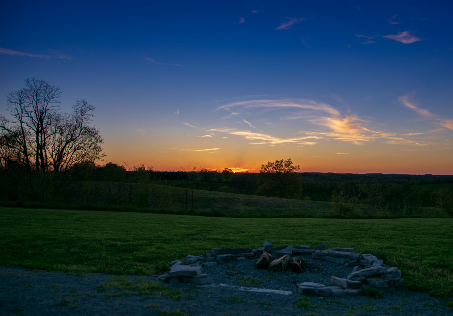 Sunset at Shaker Village Harrodsburg, KY