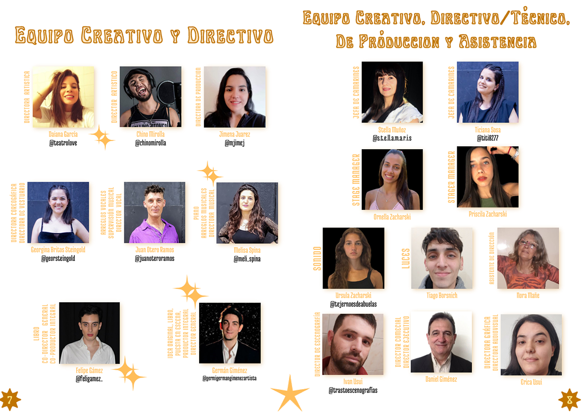 Programa de Mano - Páginas de Staff