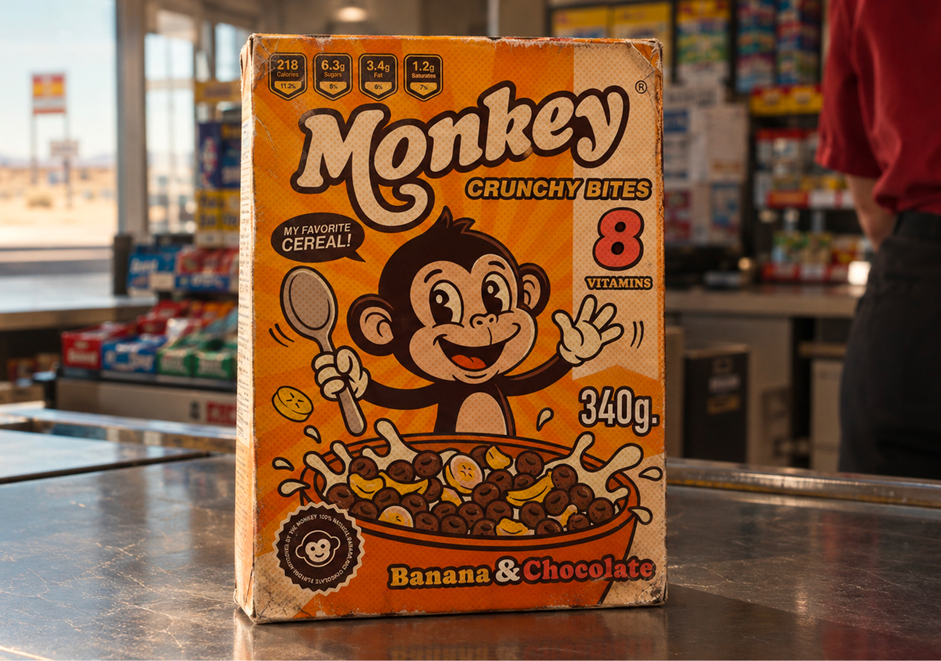 Vintage Cereal Box graphic desing by Emanuel Abba