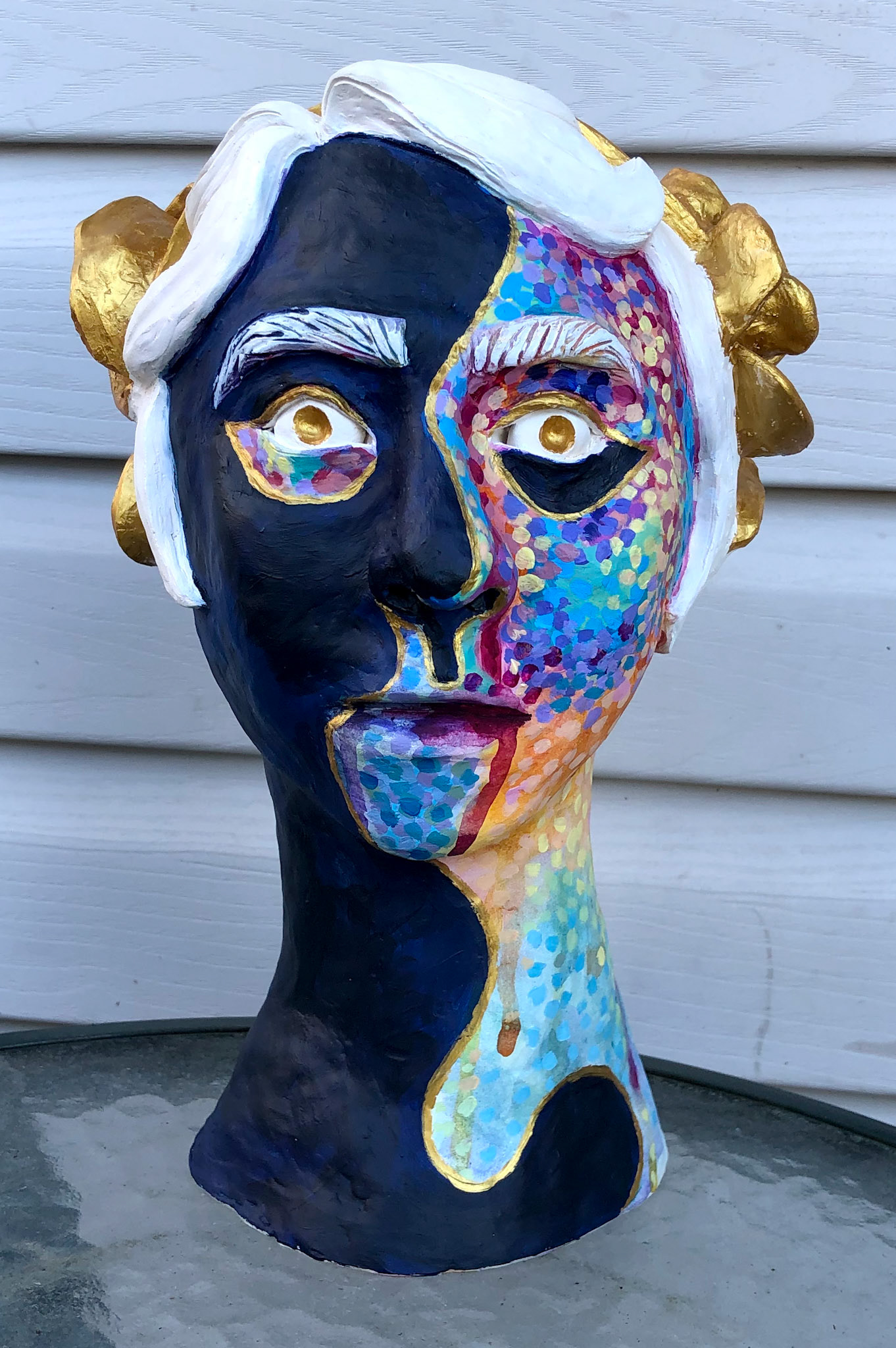 "Self Portrait Sculpture" Fall 2021 Front