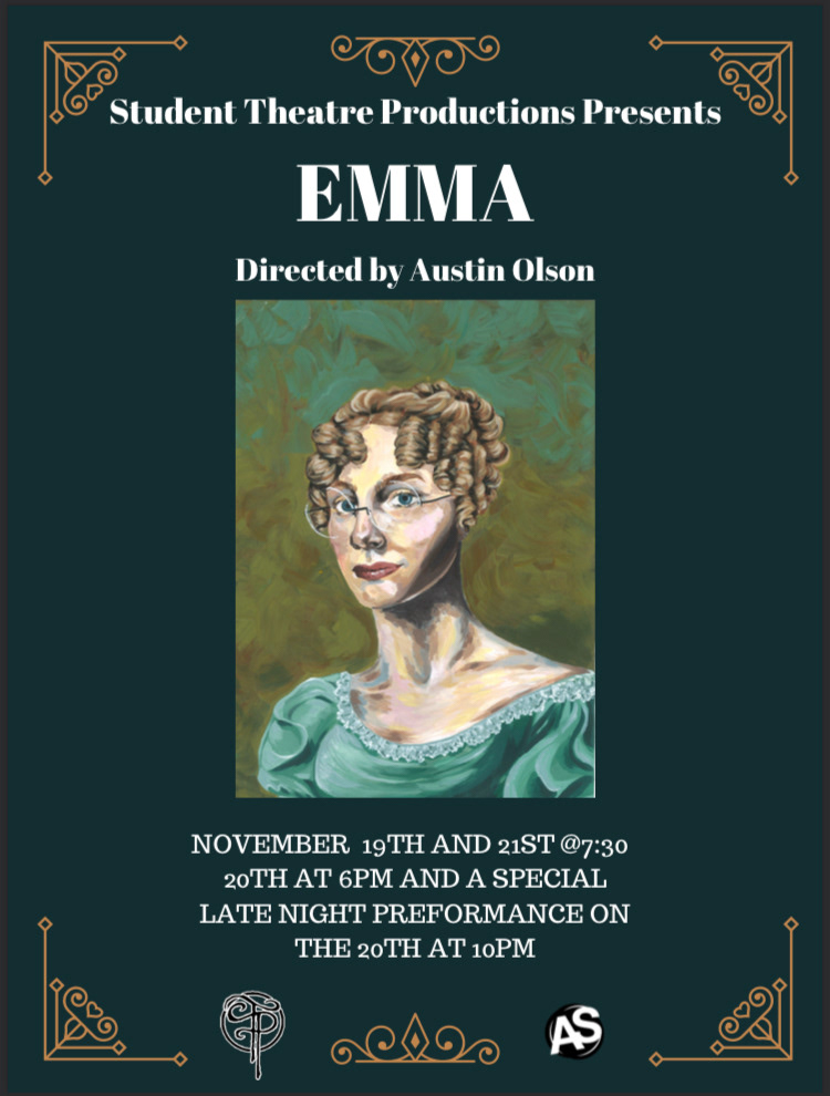"Emma" Poster with Scanned Painting