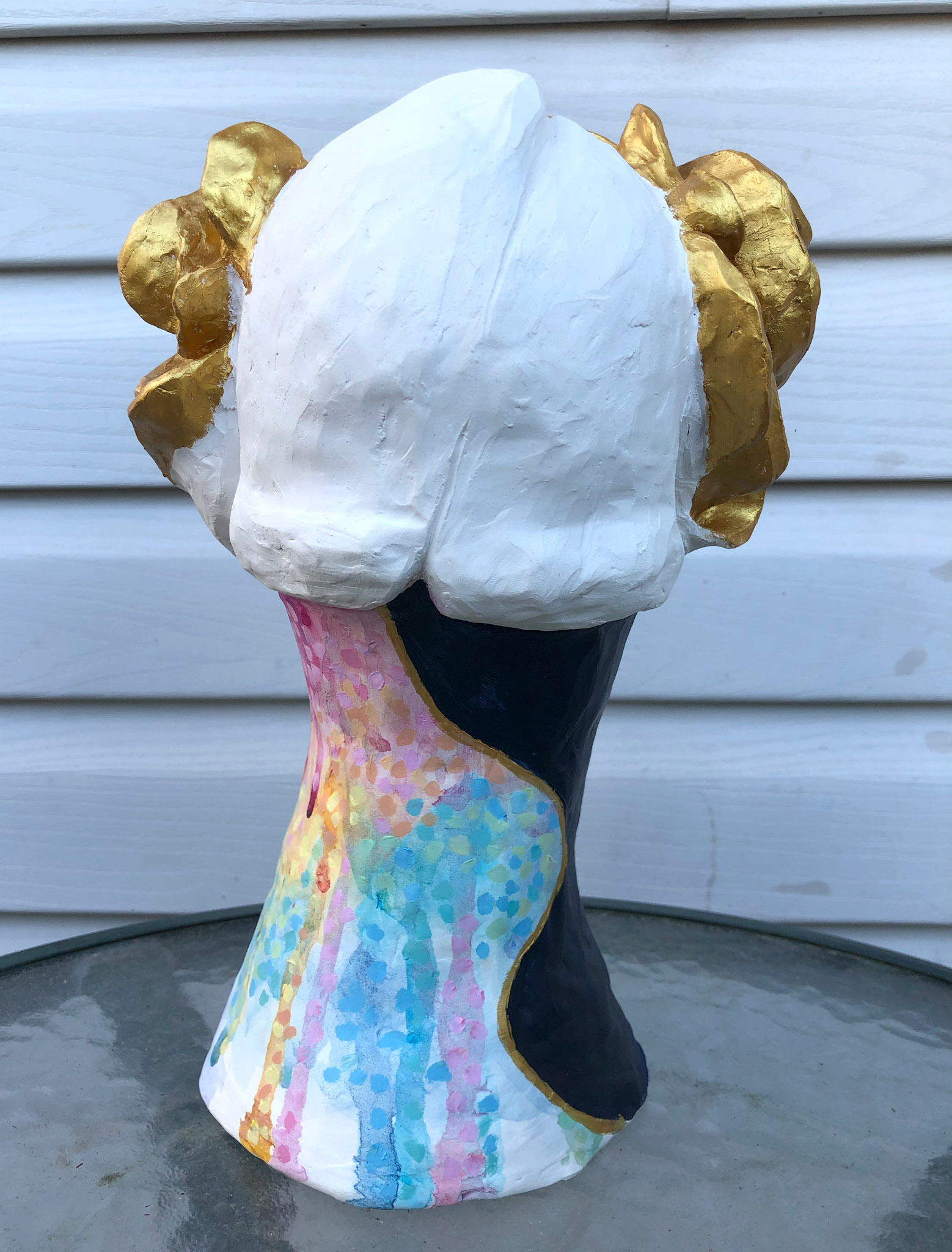 "Self Portrait Sculpture" Fall 2021 Back