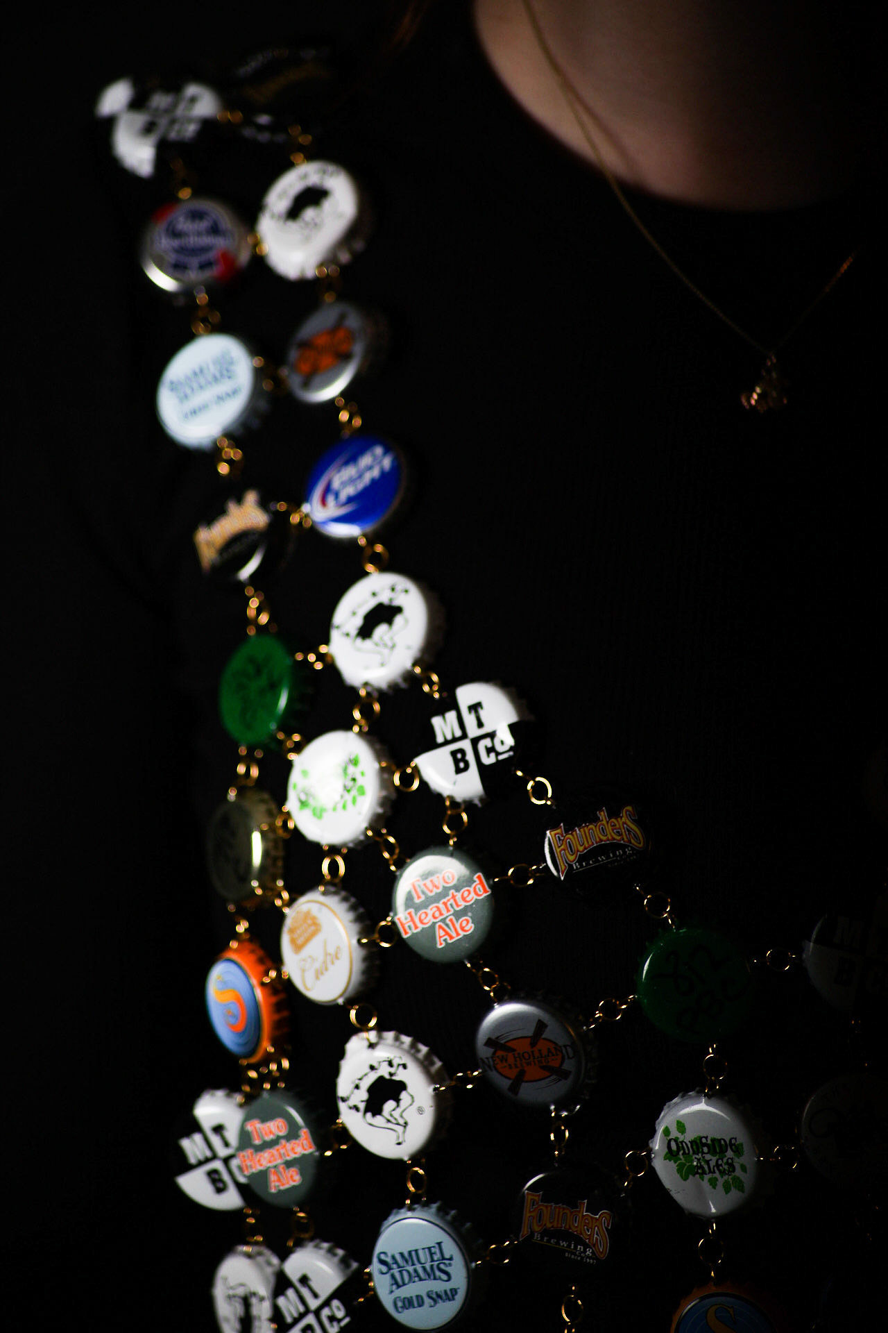 Bottle Cap Mini Dress. 2022. Metal.